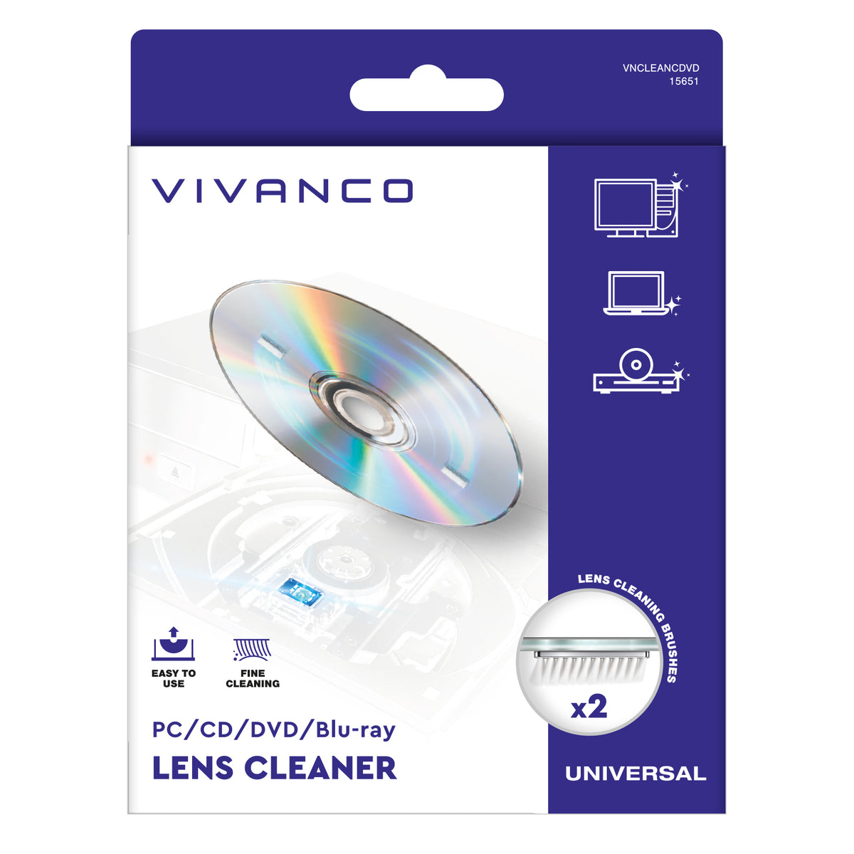 Laserreiniger für PC, CD, Blu-ray und DVD