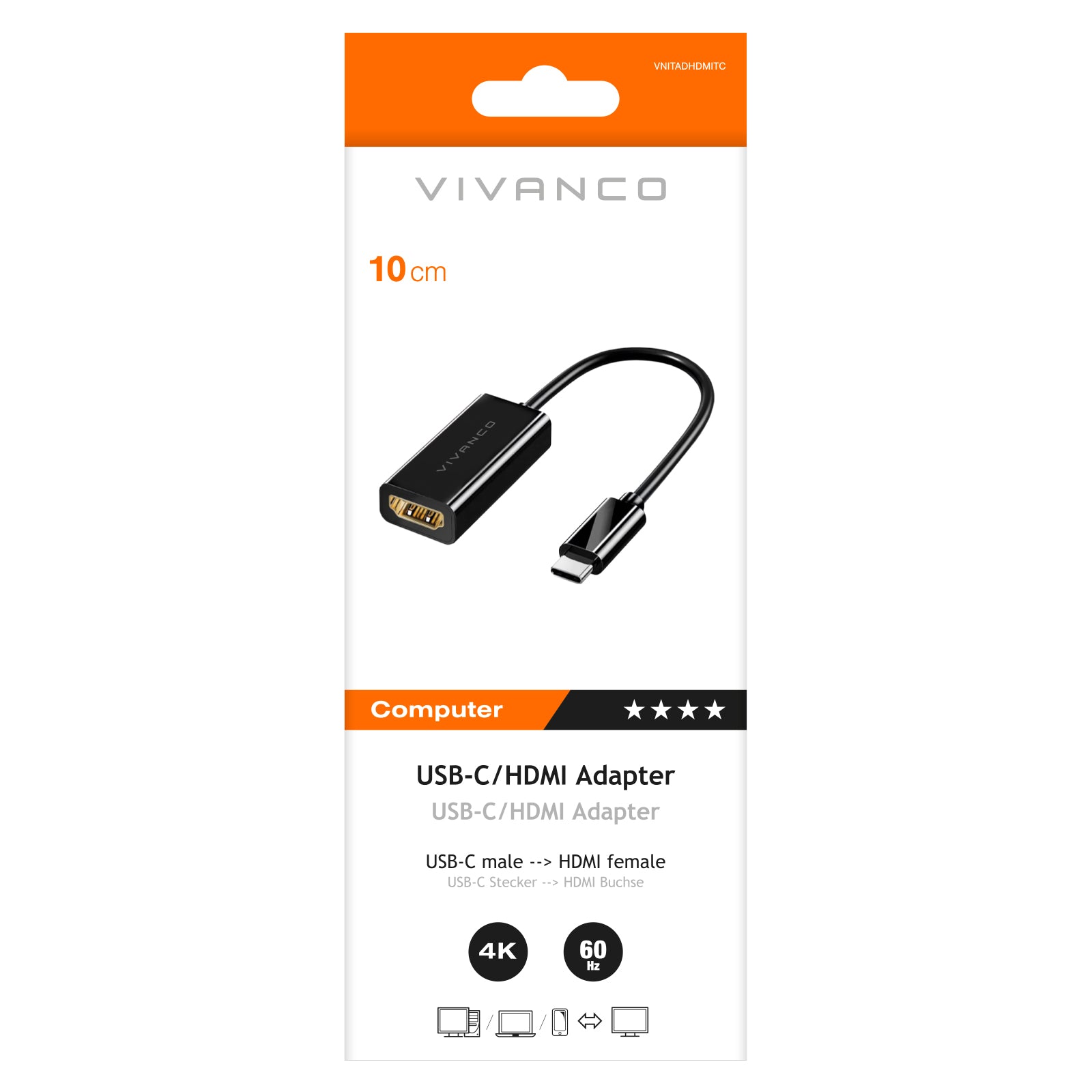 Adaptateur USB-C vers DisplayPort 0,1 m