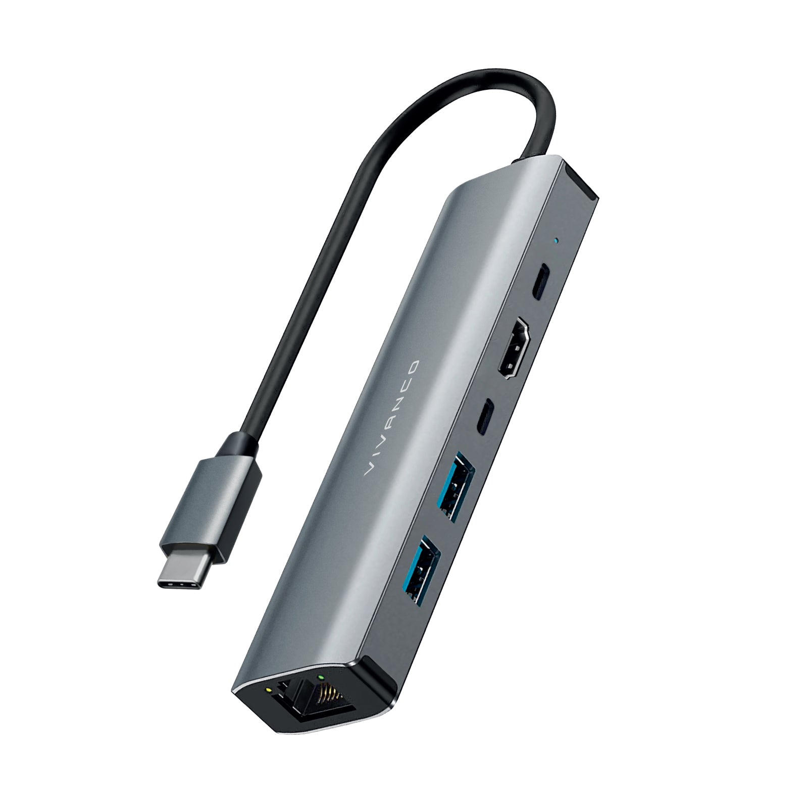 HUB multiport 6 en 1 avec Ethernet et HDMI 4k