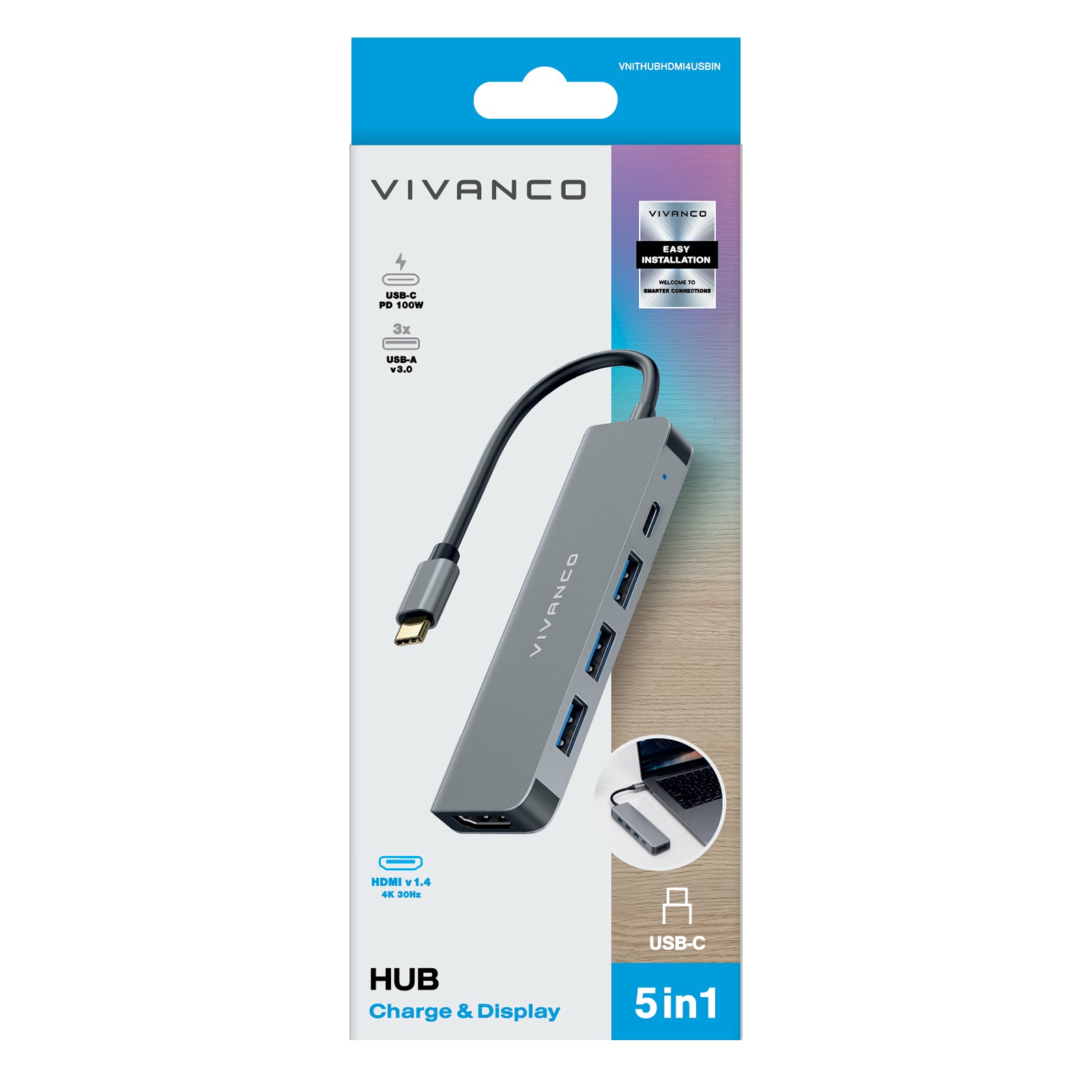 3-in-1 USB-C Hub mit USB-A
