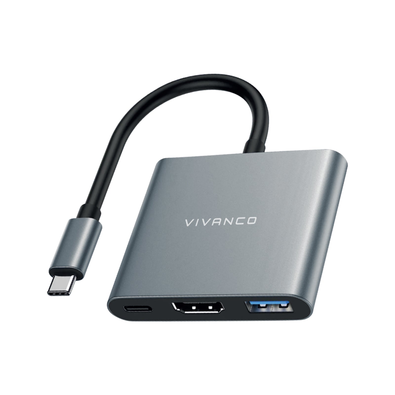 Hub USB-C 3 en 1 avec HDMI 4K 60 Hz