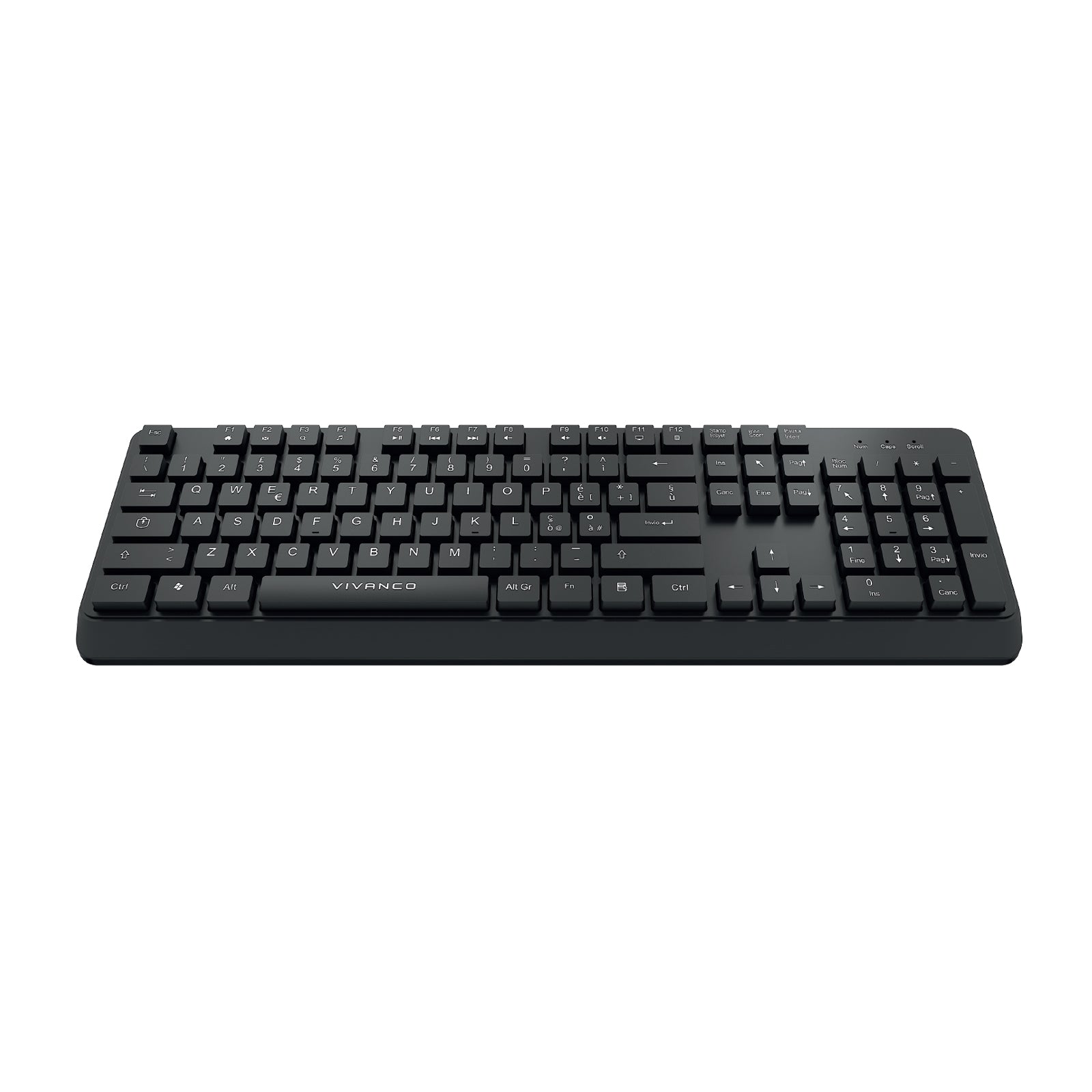Tastiera ANSI, cablata con cavo 1,5 m USB-A, 104 tasti layout italiano