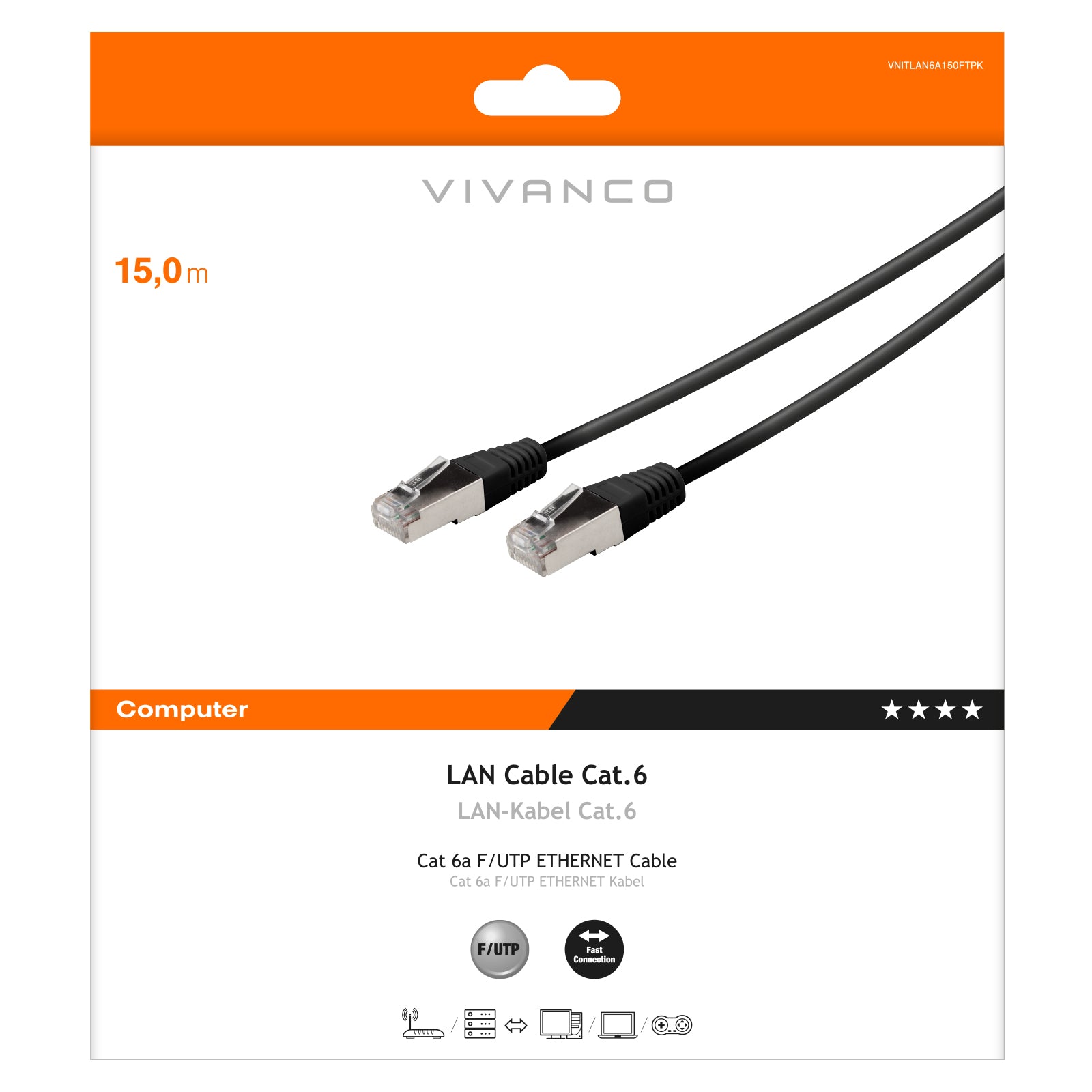 Cavo di rete S/FTP CAT 6a