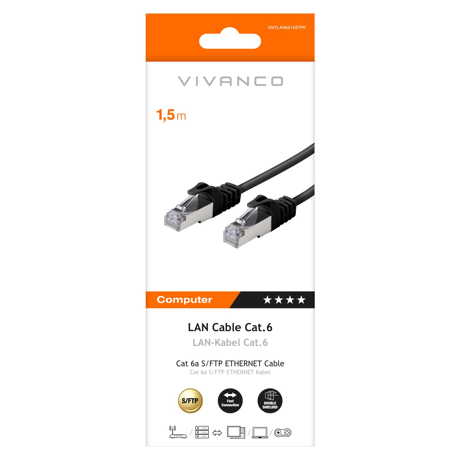 Cavo di rete S/FTP CAT 6a