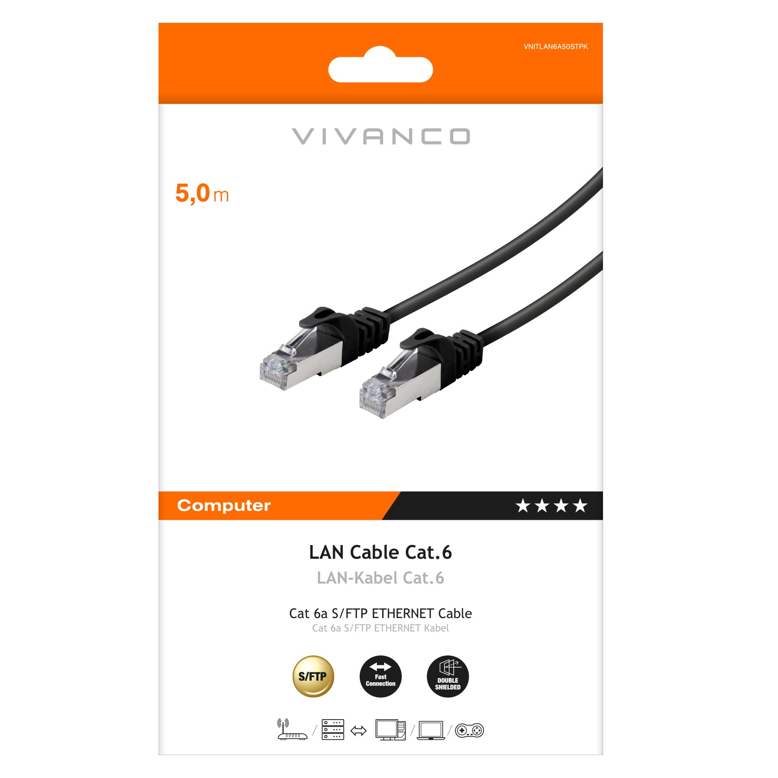 Cavo di rete S/FTP CAT 6a