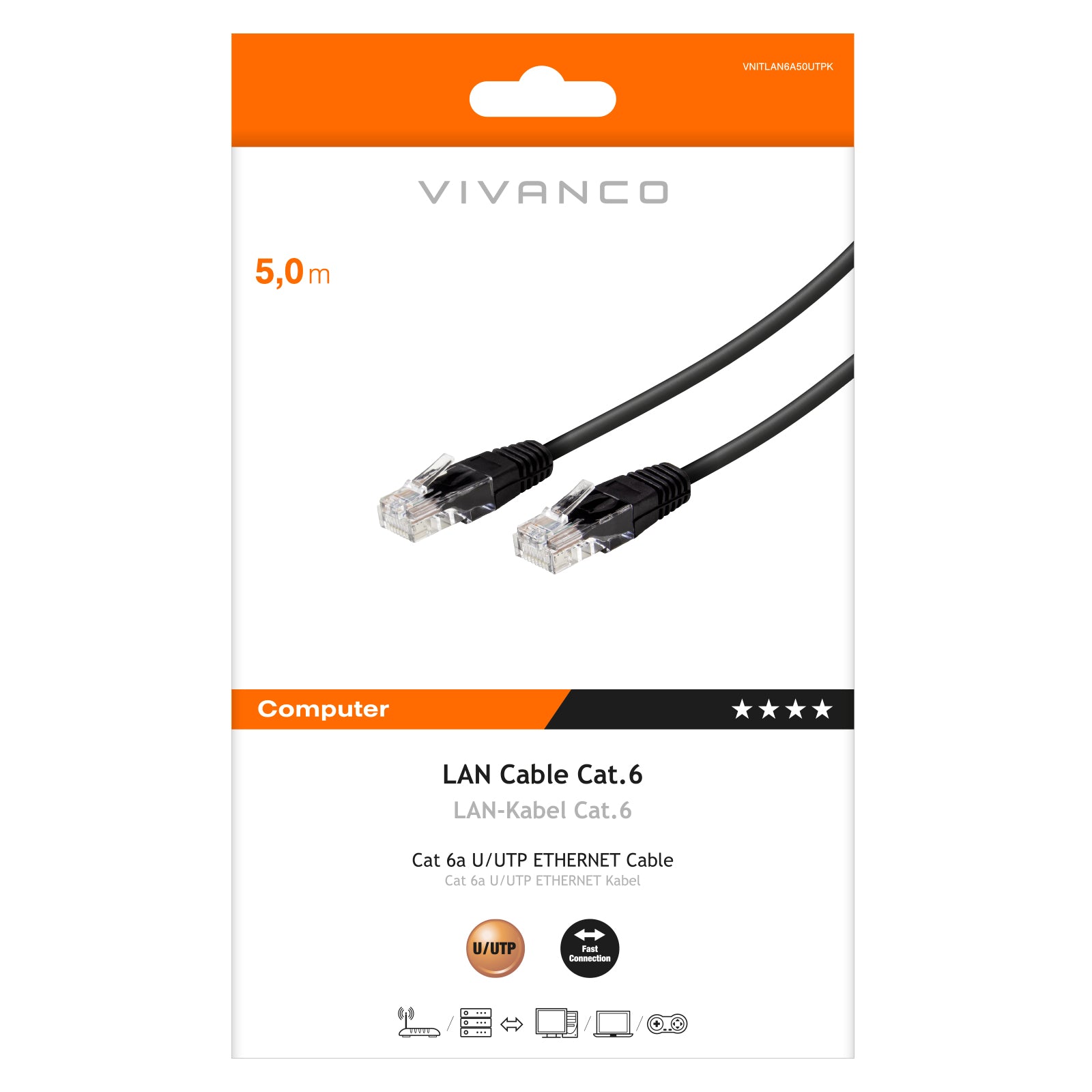 Cavo di rete S/FTP CAT 6a