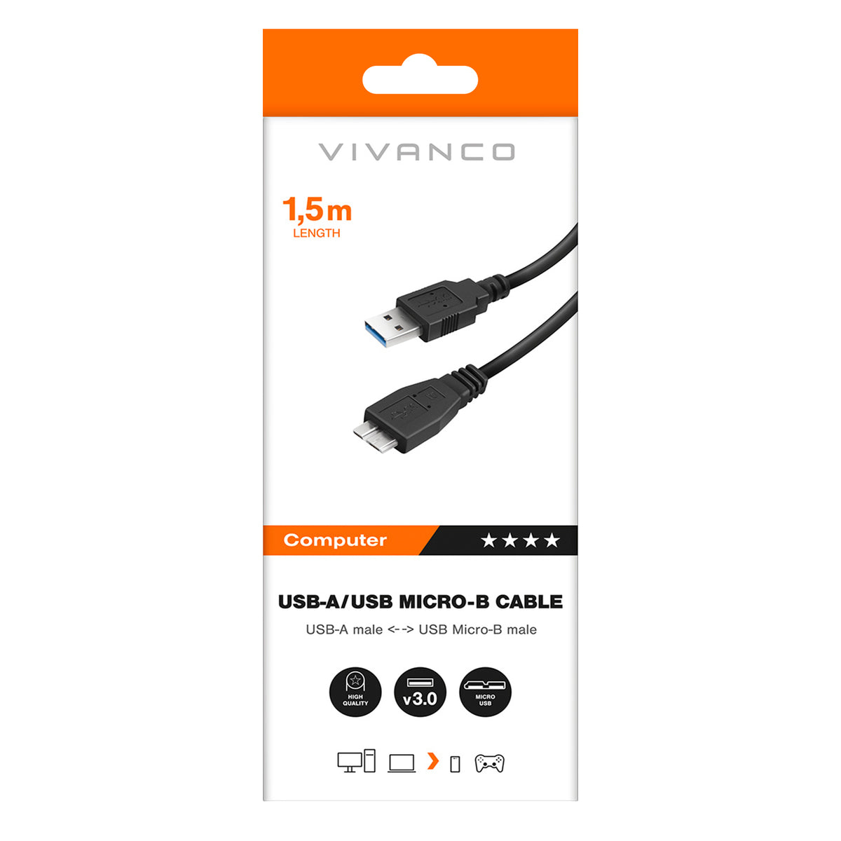 Cavo USB-A/Micro USB