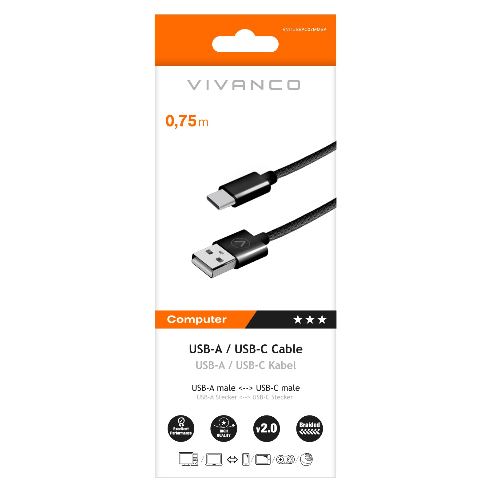 Cavo USB-A/USB-C