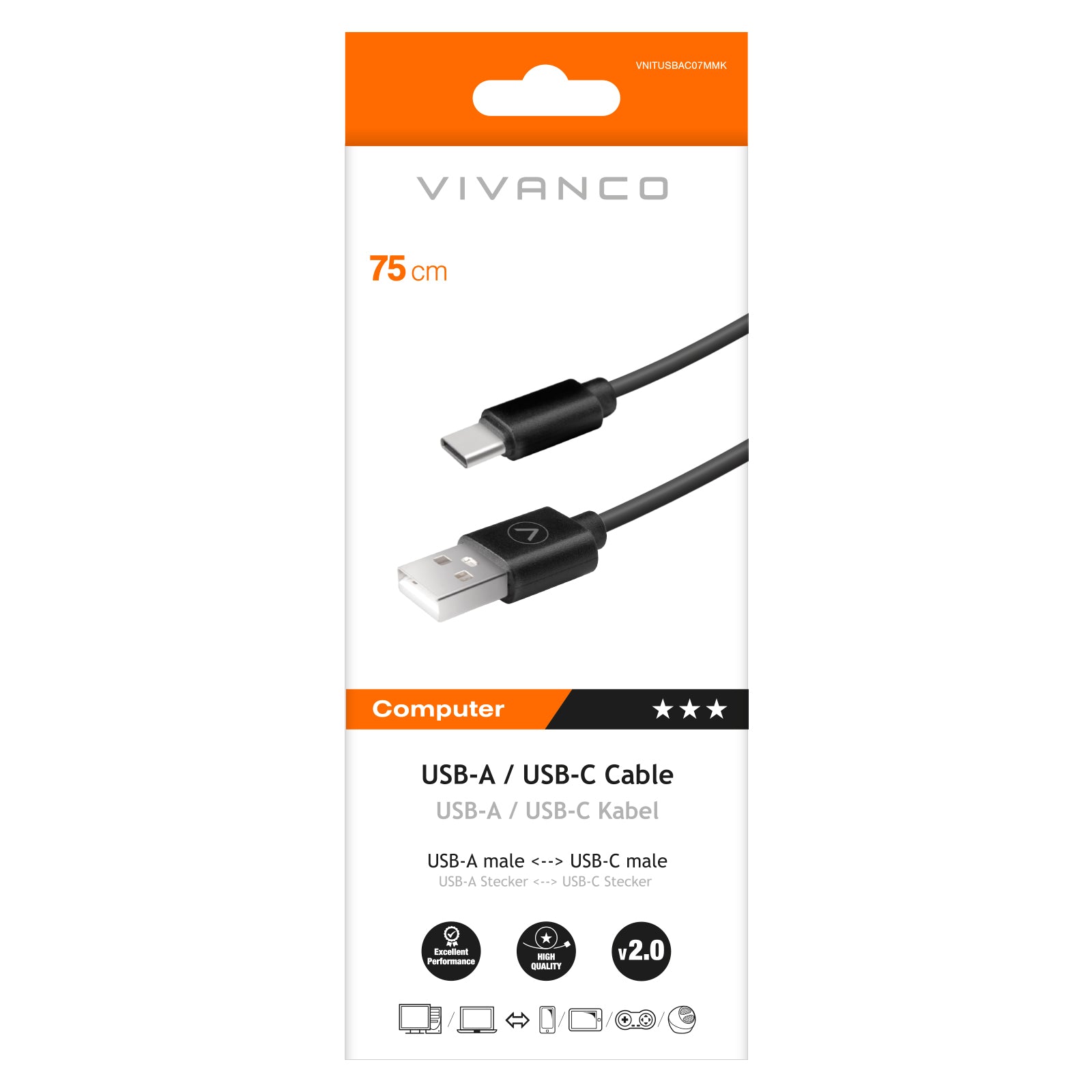 Cavo USB-A/USB-C