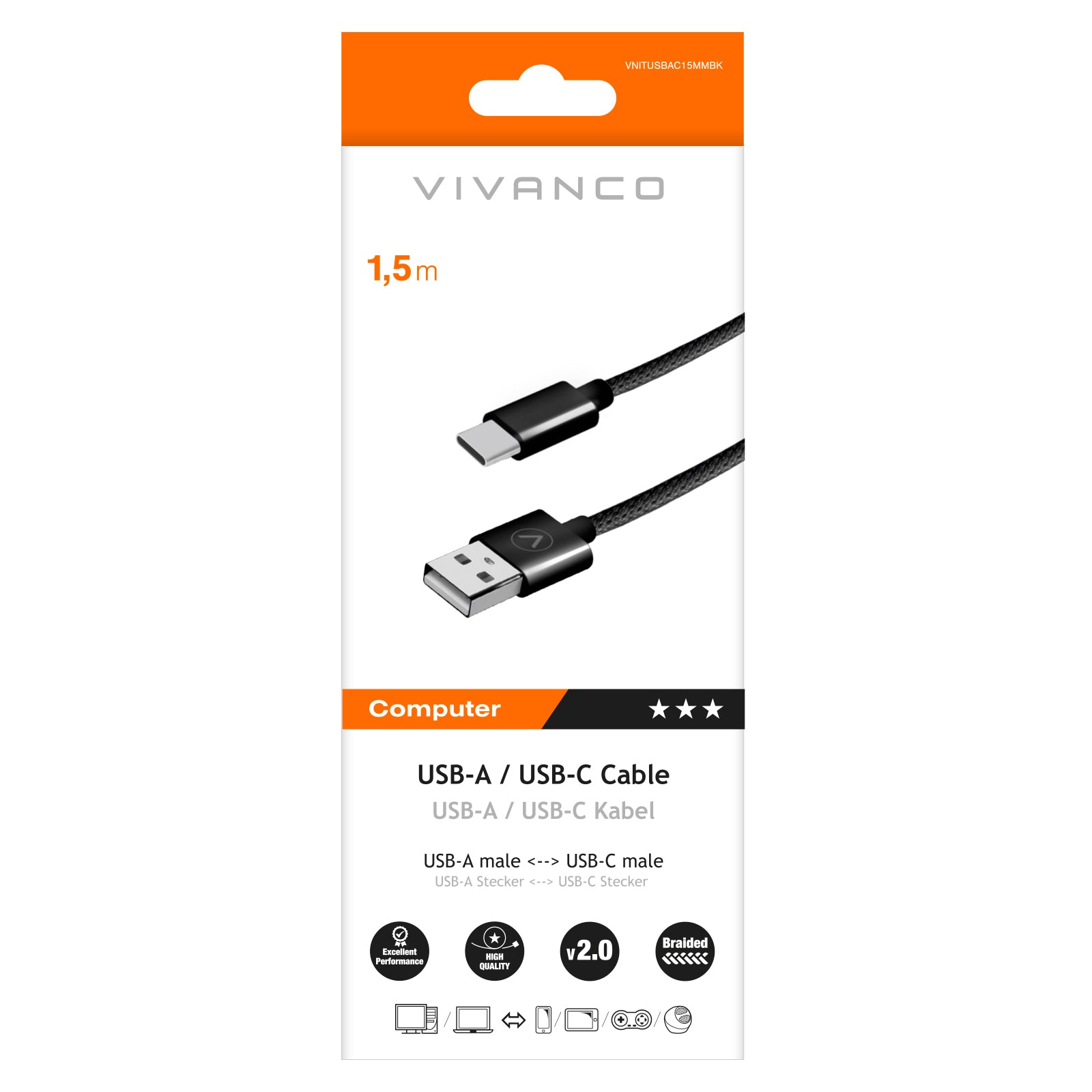Cavo USB-A/USB-C