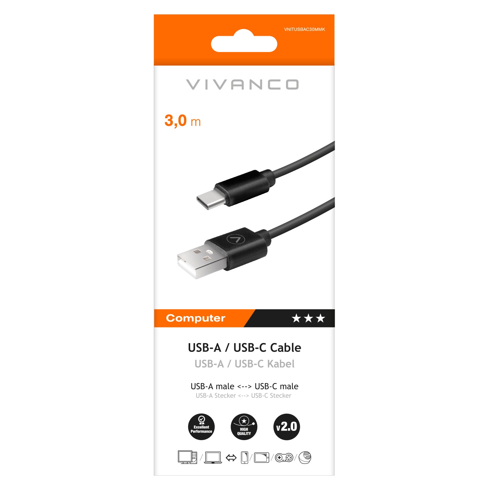 Cavo USB-A/USB-C