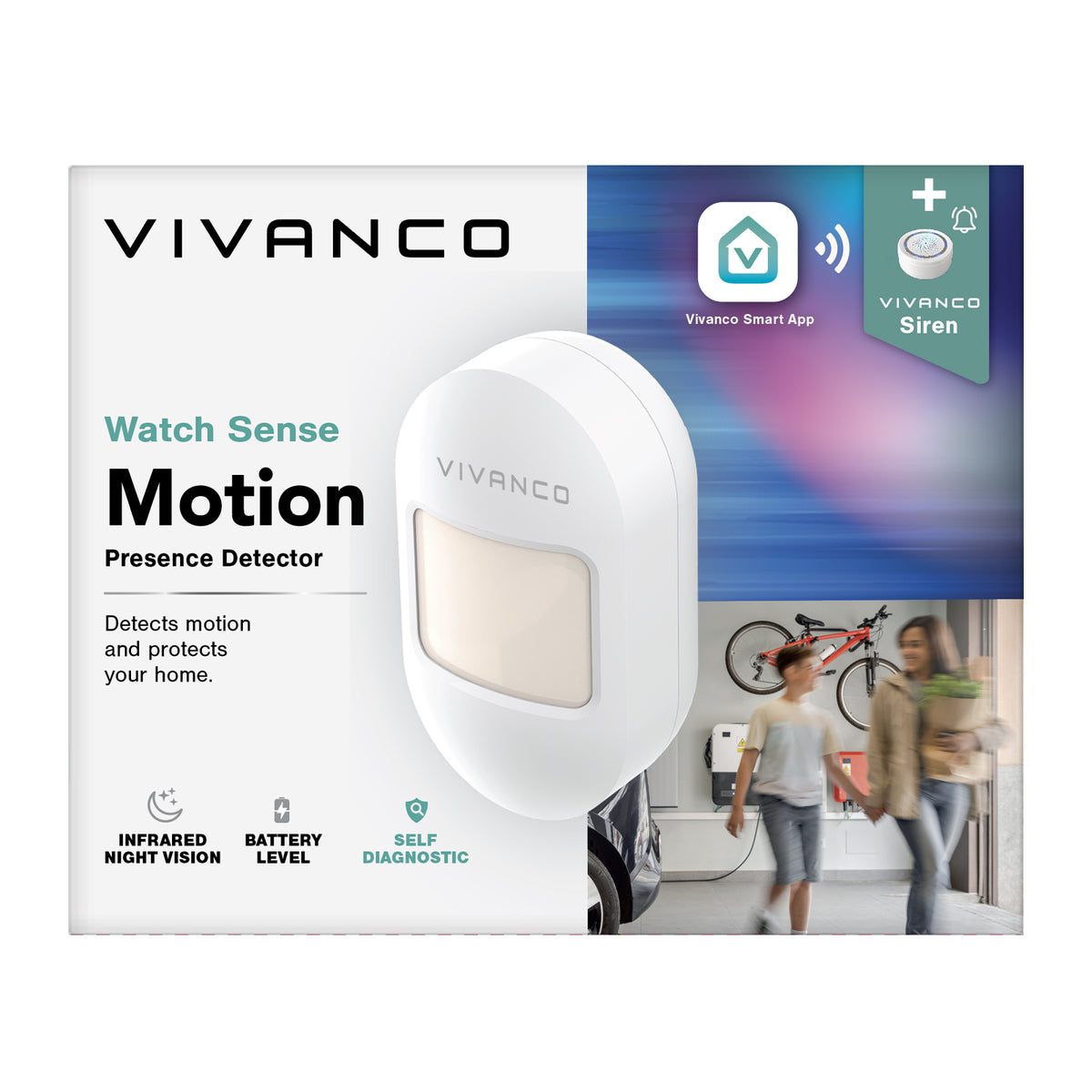 Sensor de movimiento con detección por infrarrojos