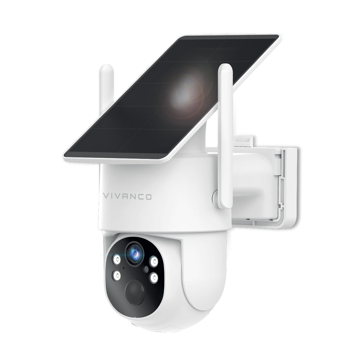 Videocamera outdoor motorizzata con pannello solare fisso