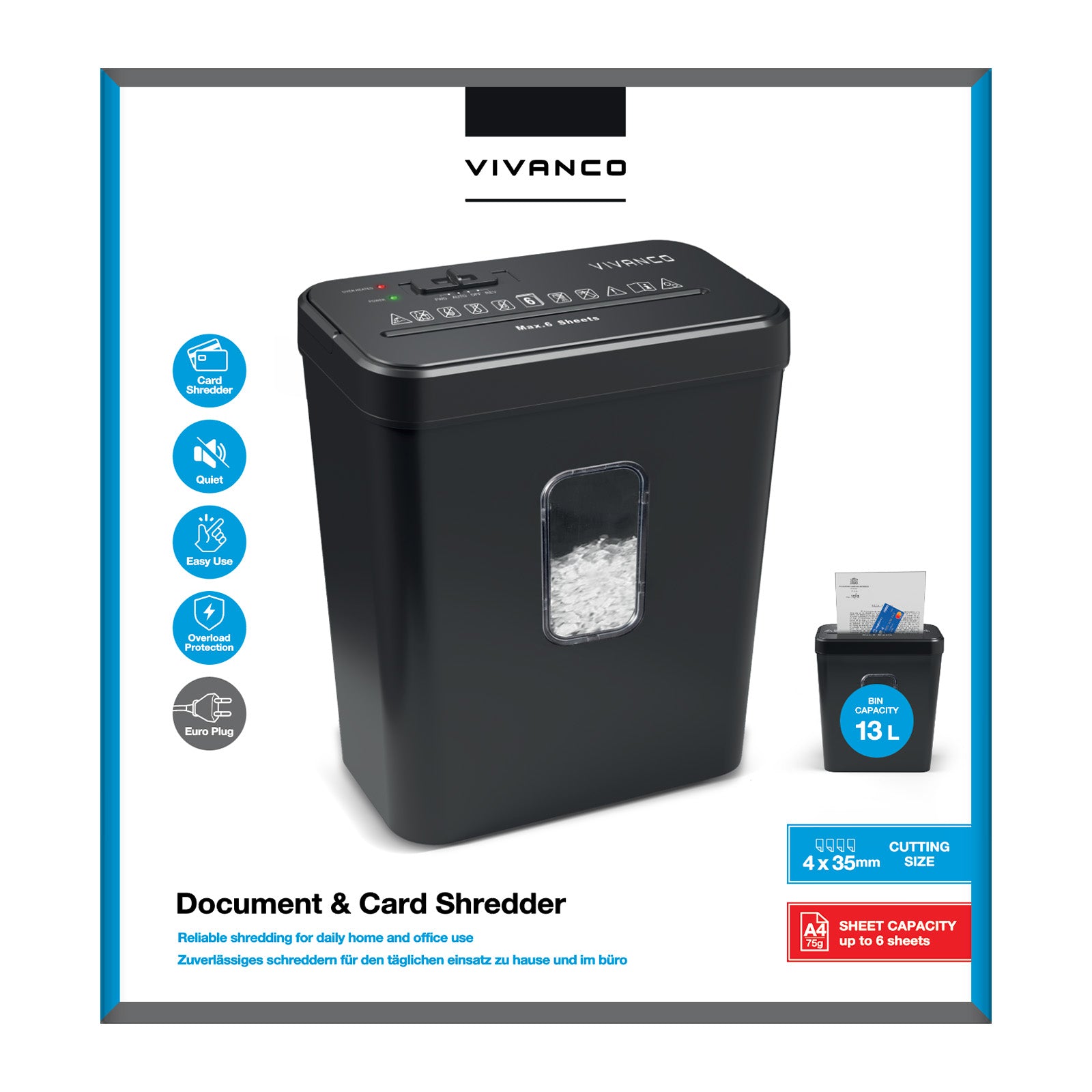 Destructeur coupe croisée 4×35 mm 13 L