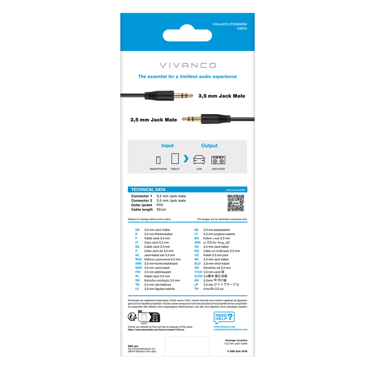3,5-mm-Audiokabel, Stecker auf Stecker