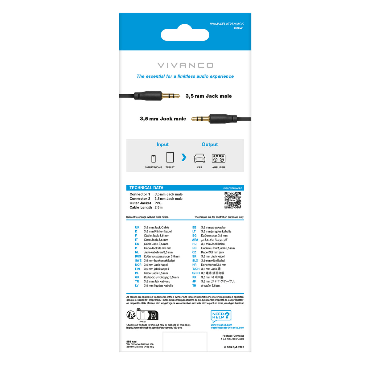 3,5-mm-Audiokabel, Stecker auf Stecker