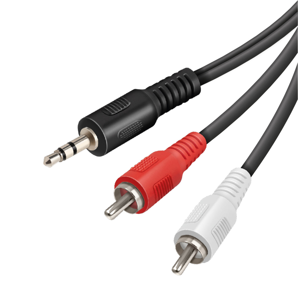 Cavo audio Jack 3,5 mm a 2 RCA maschio