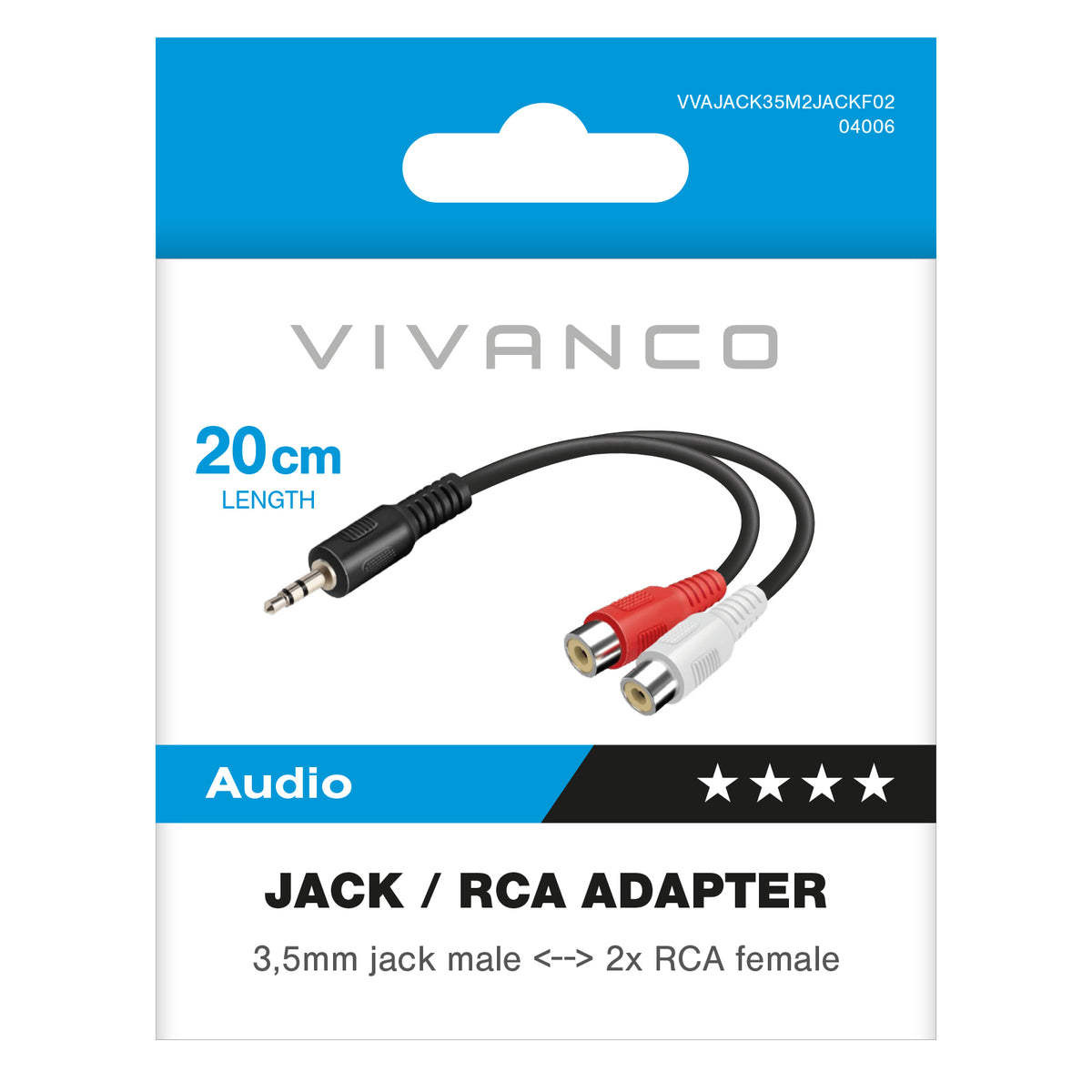 Sdoppiatore Jack 3,5 mm maschio - femmina