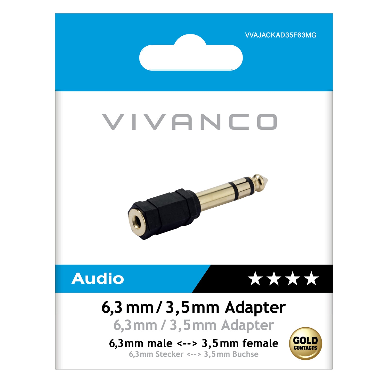 Jack adattatore da 3,5 mm a 6,3 mm