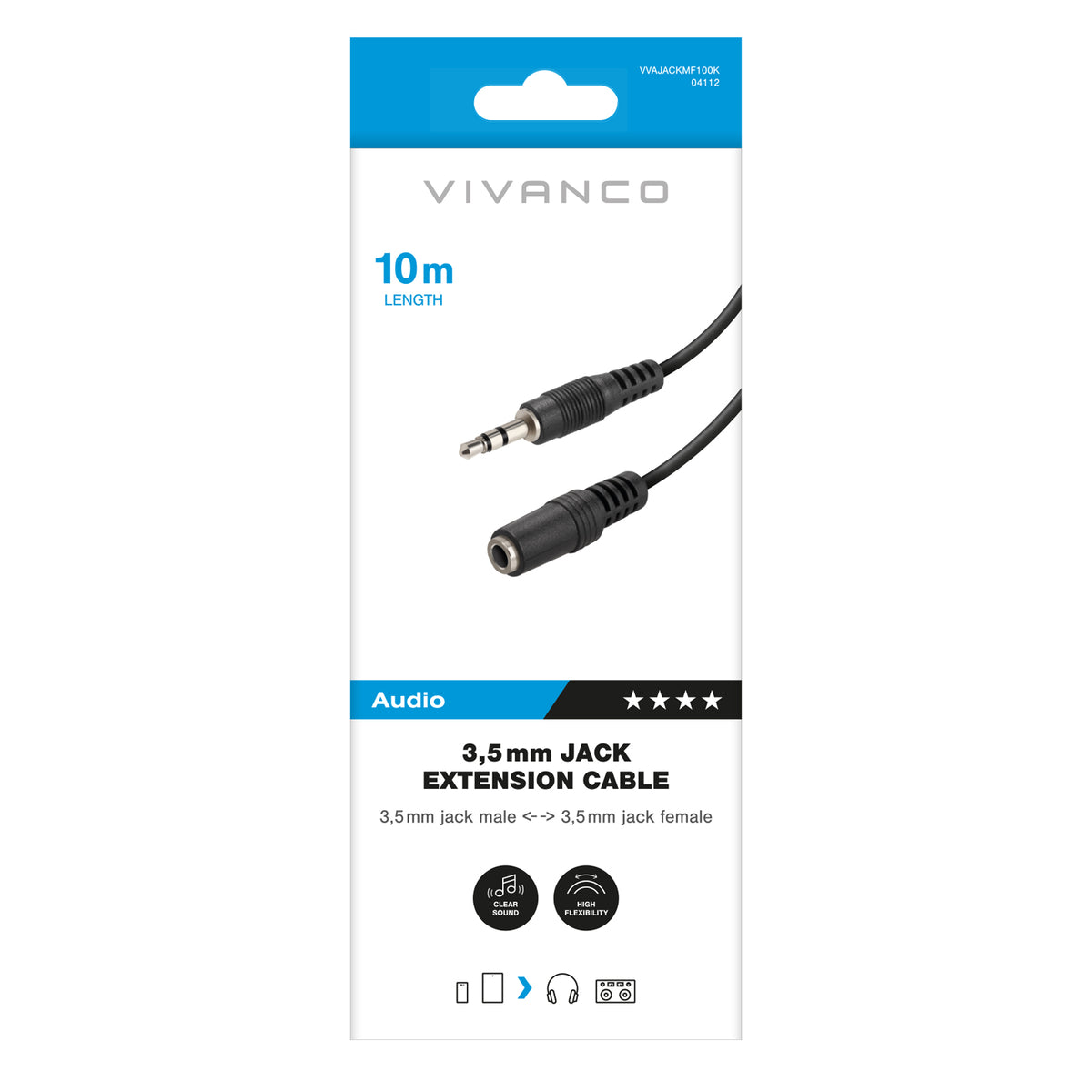 3.5mm Male to Female Jack Audio Cable
