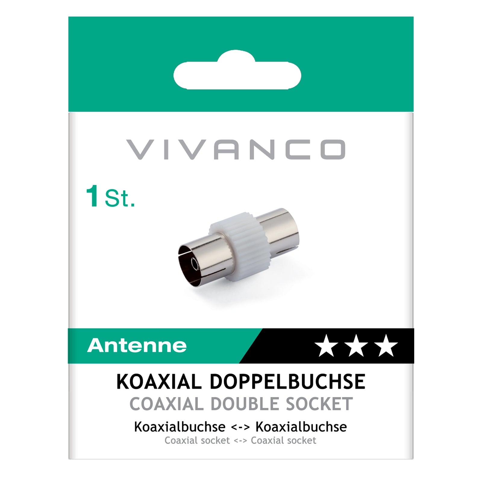 Adattatore antenna coassiale femmina - femmina