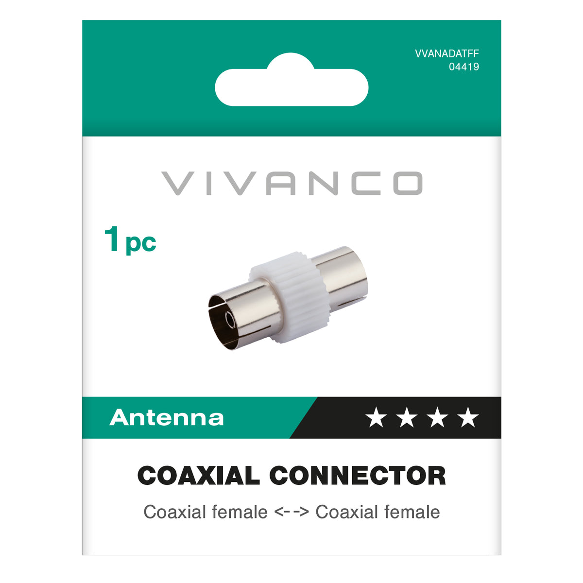 Adaptateur d'antenne coaxial femelle vers femelle