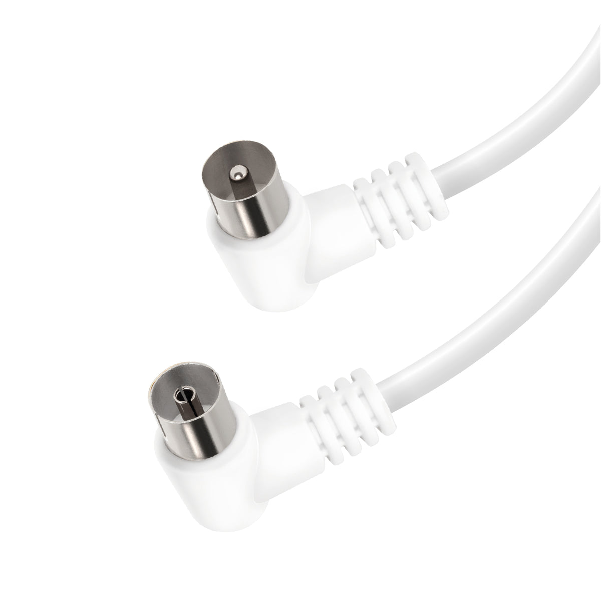 90dB Antennenkabel mit abgewinkelten Steckern