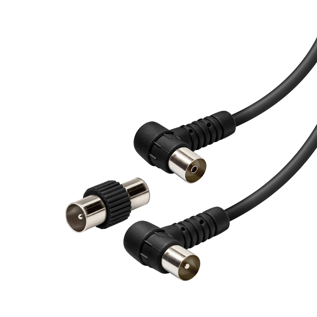 90dB Antennenkabel mit abgewinkelten Steckern