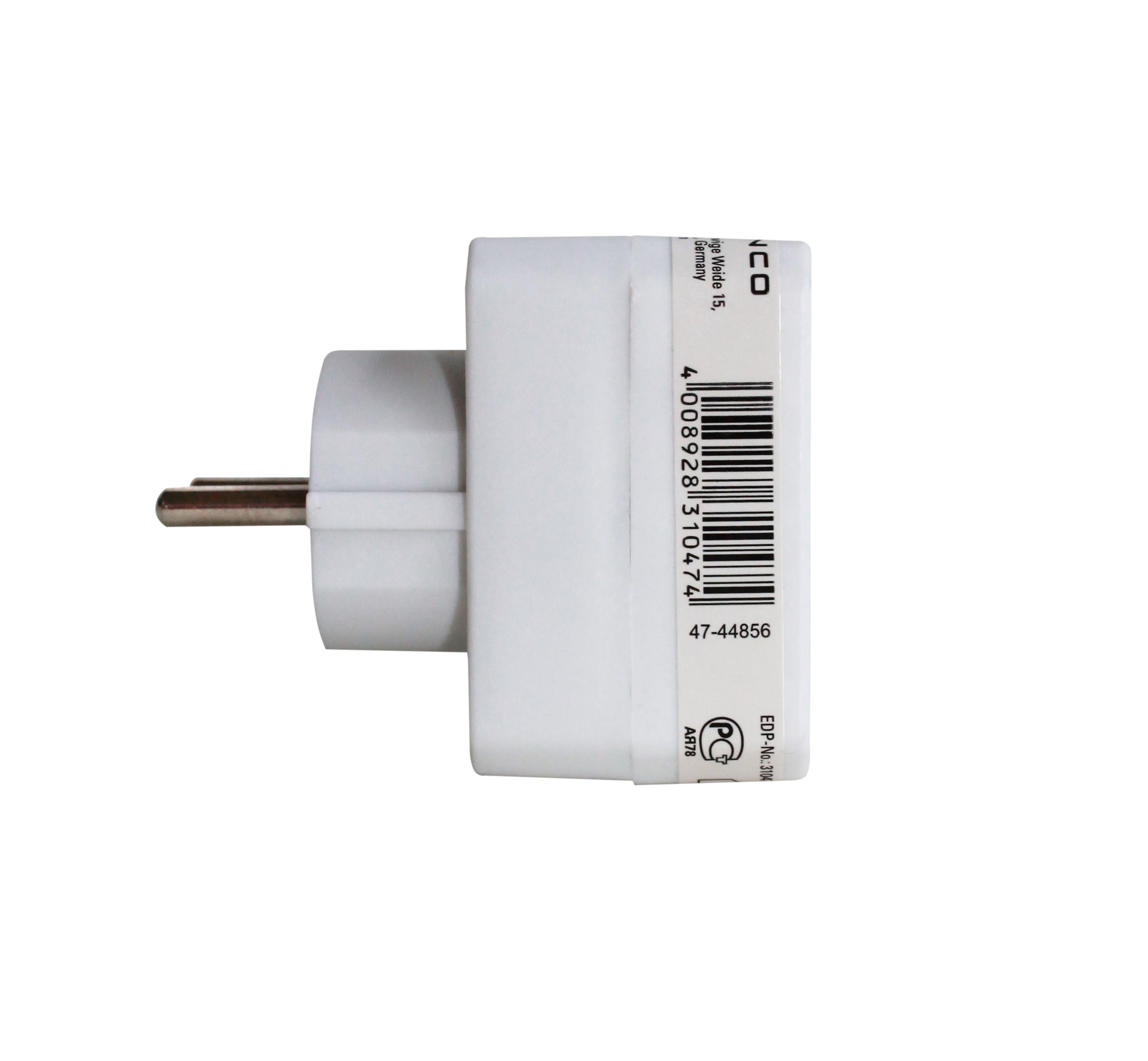 Adaptateur de prise Schuko vers 3 prises européennes à 3 voies