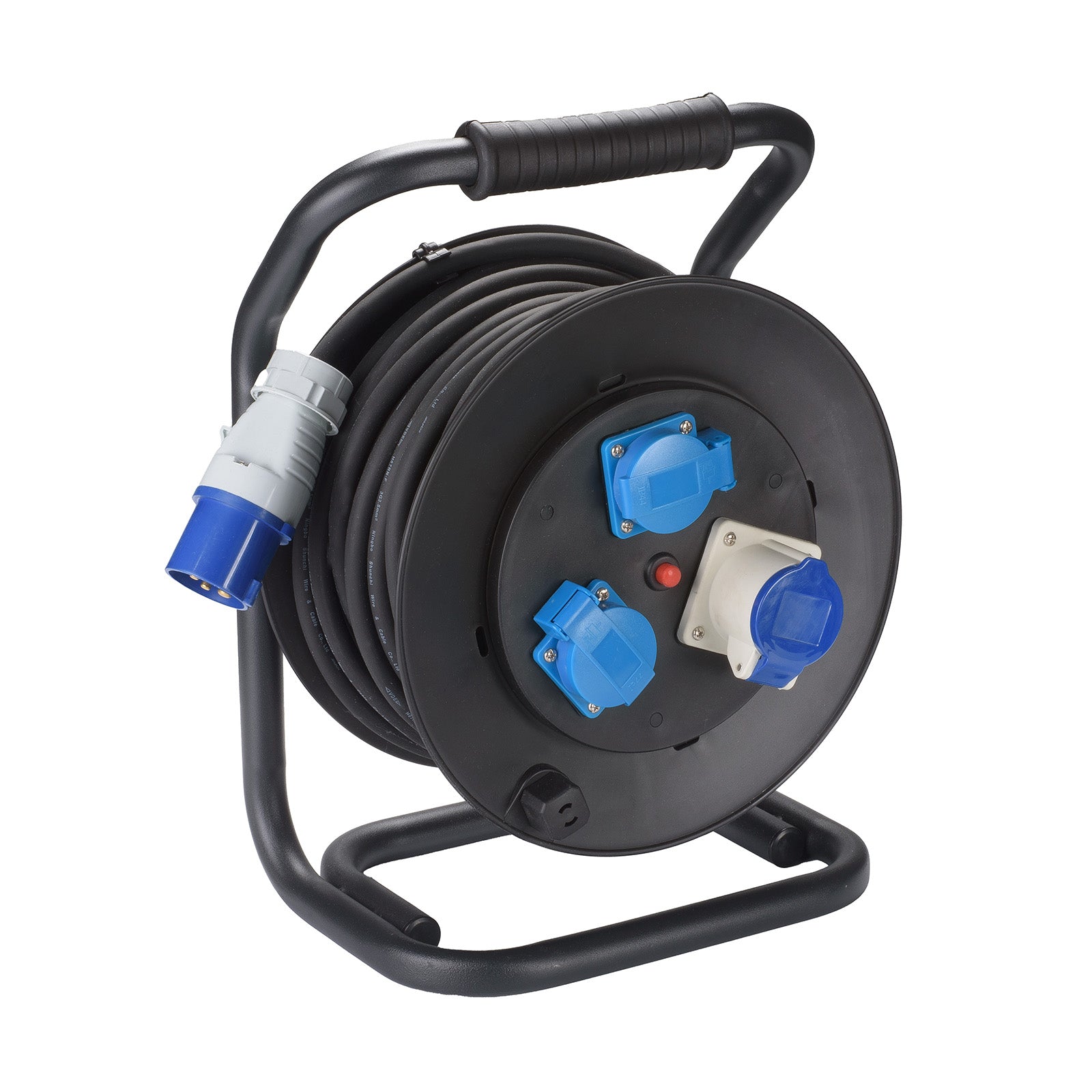 Rallonge multiprise CEE IP44, fiche CEE sur prise CEE et 2 prises Schuko, 25 m
