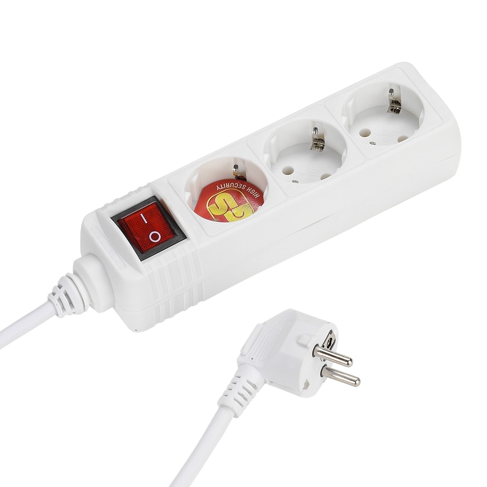 Power strip with 3 Schuko ports