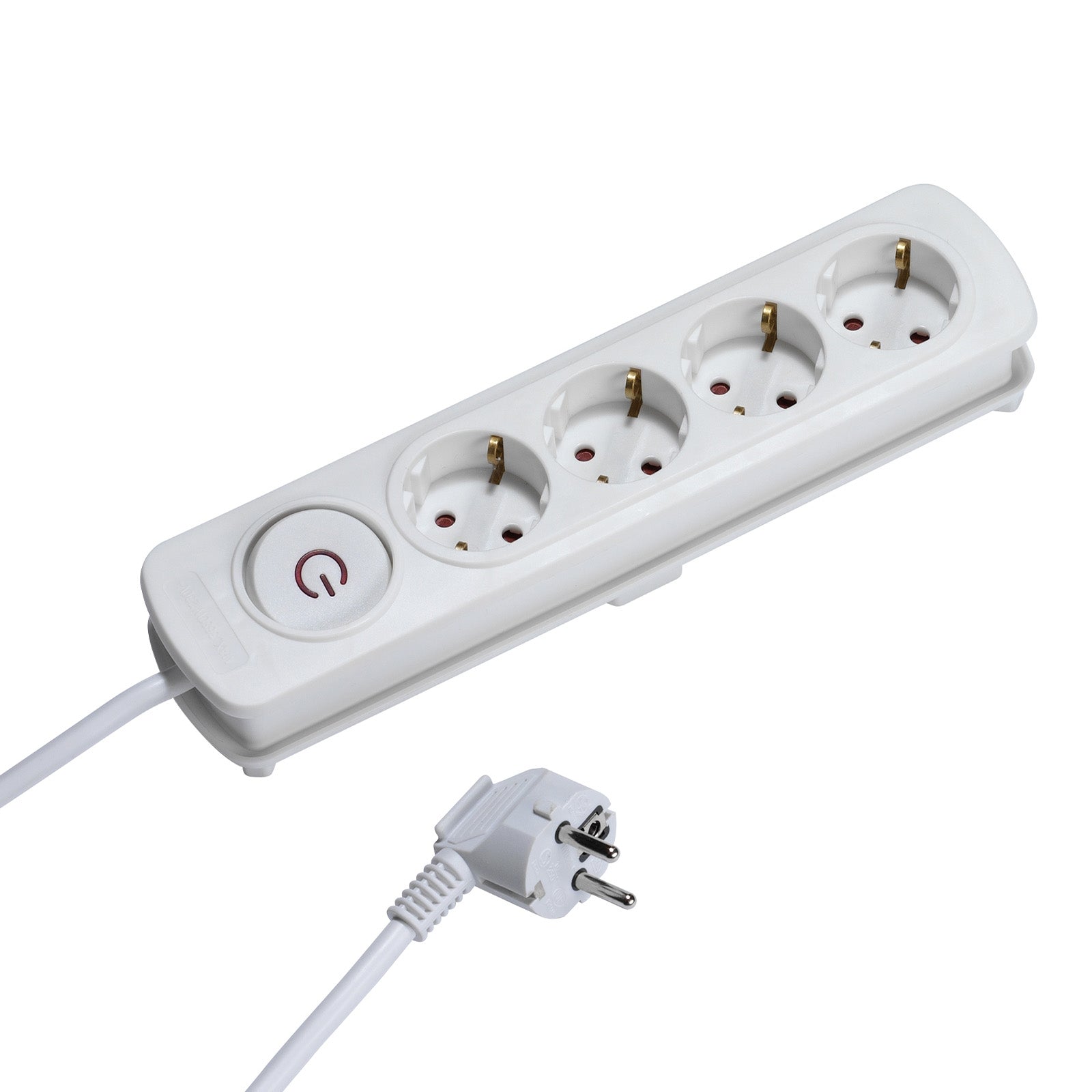 Power strip with 4 Schuko ports