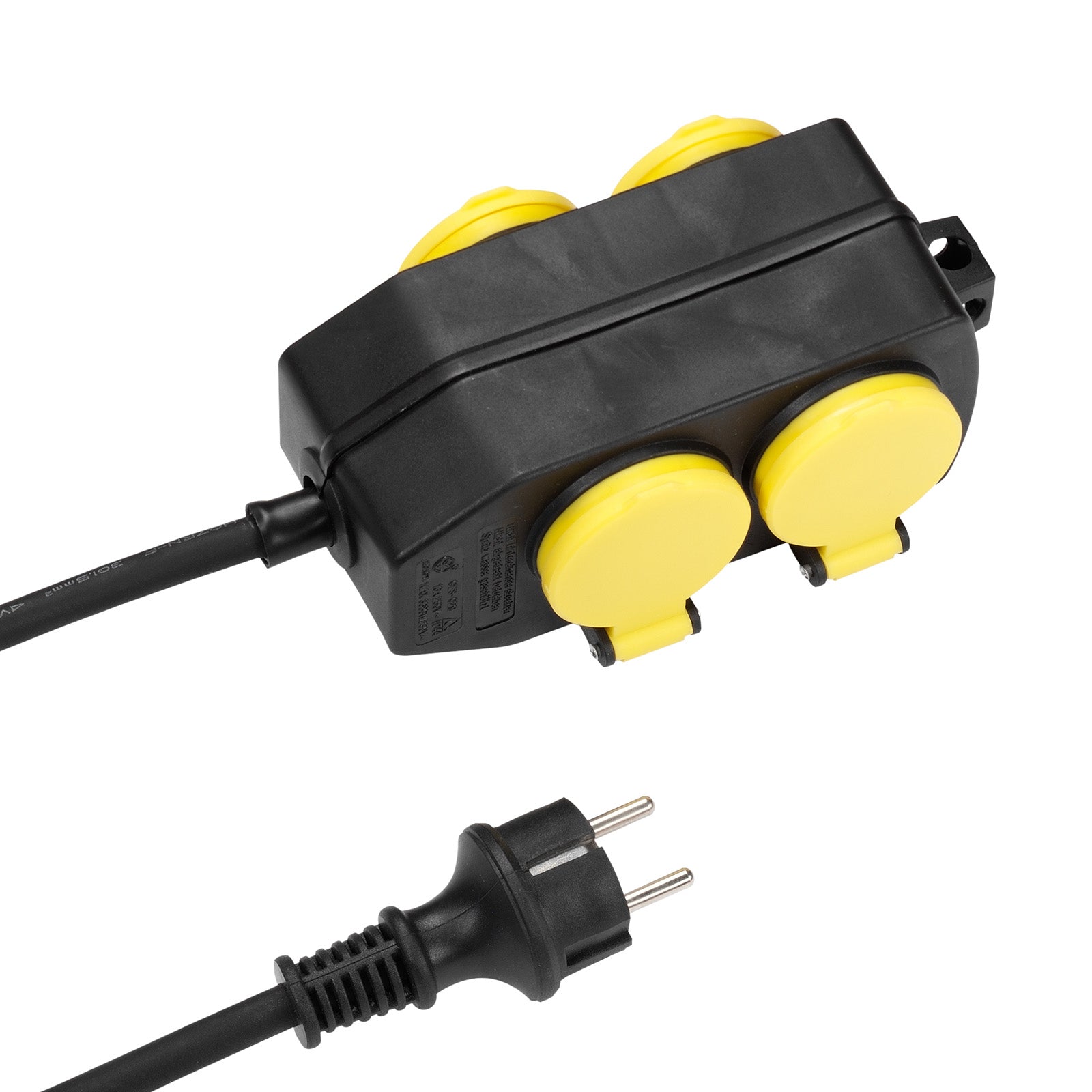 Outdoor multi-socket with 4 Schuko sockets