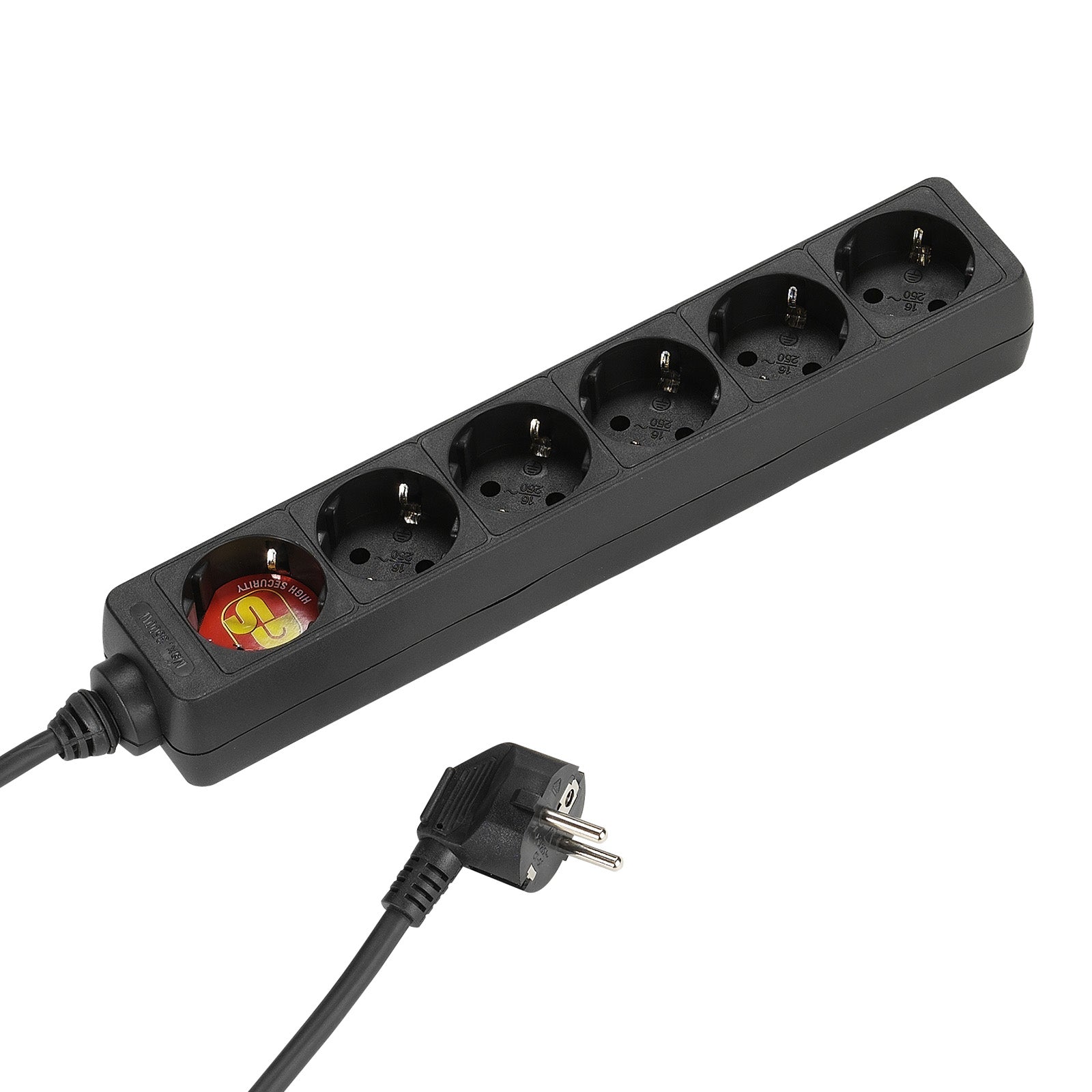 Power strip with 6 Schuko ports