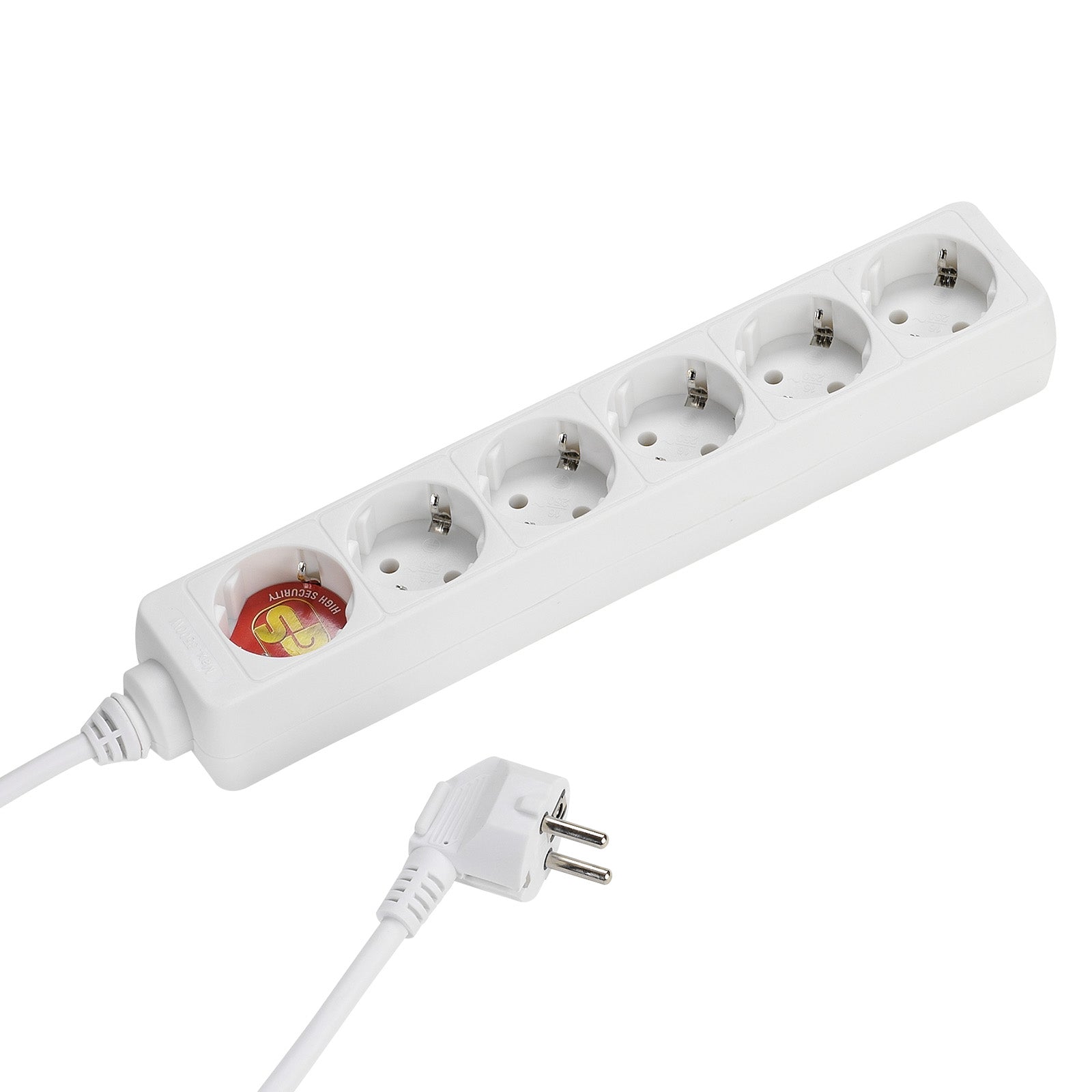 Power strip with 6 Schuko ports