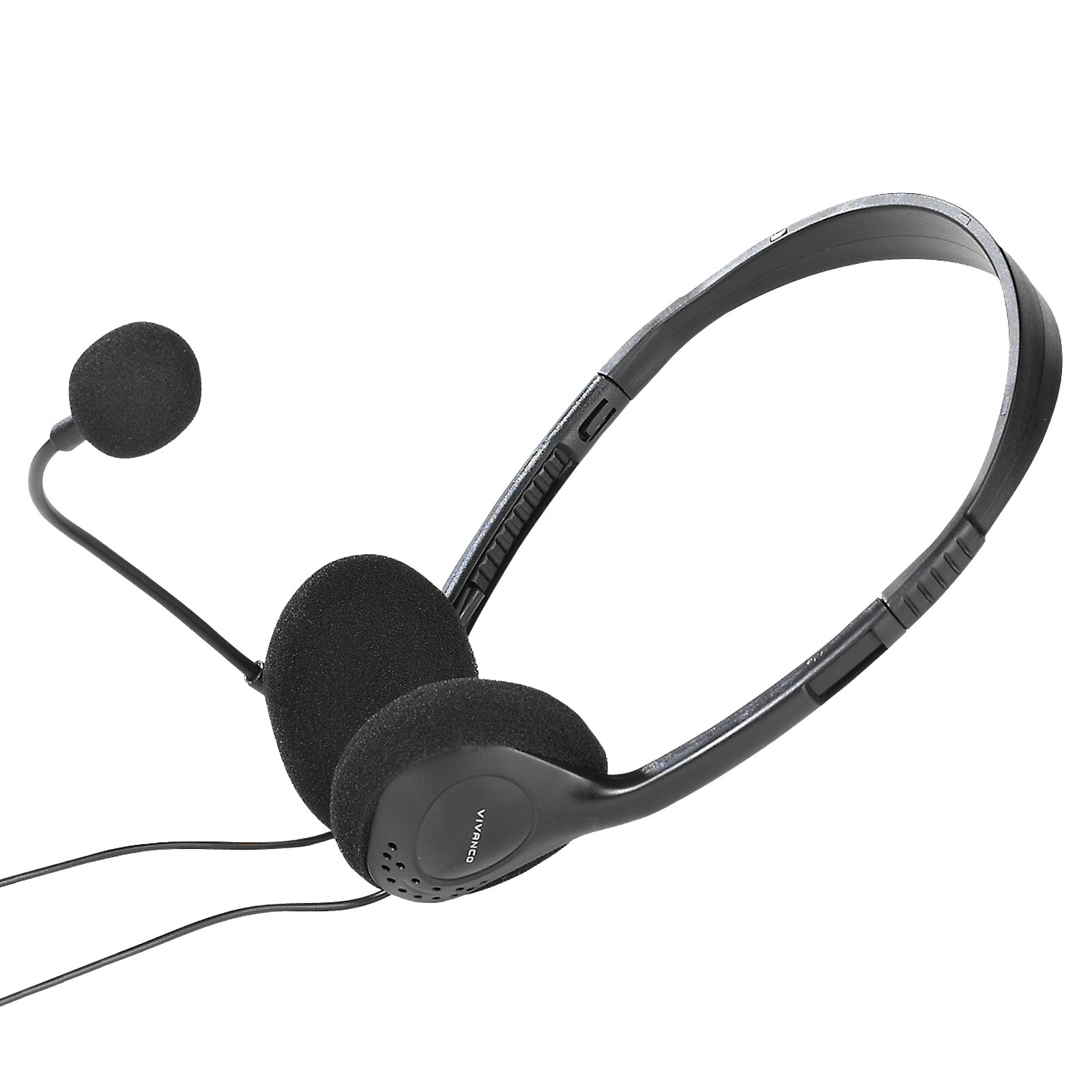 Ultraleichtes Stereo-Headset mit Lautstärkeregler und Mikrofon