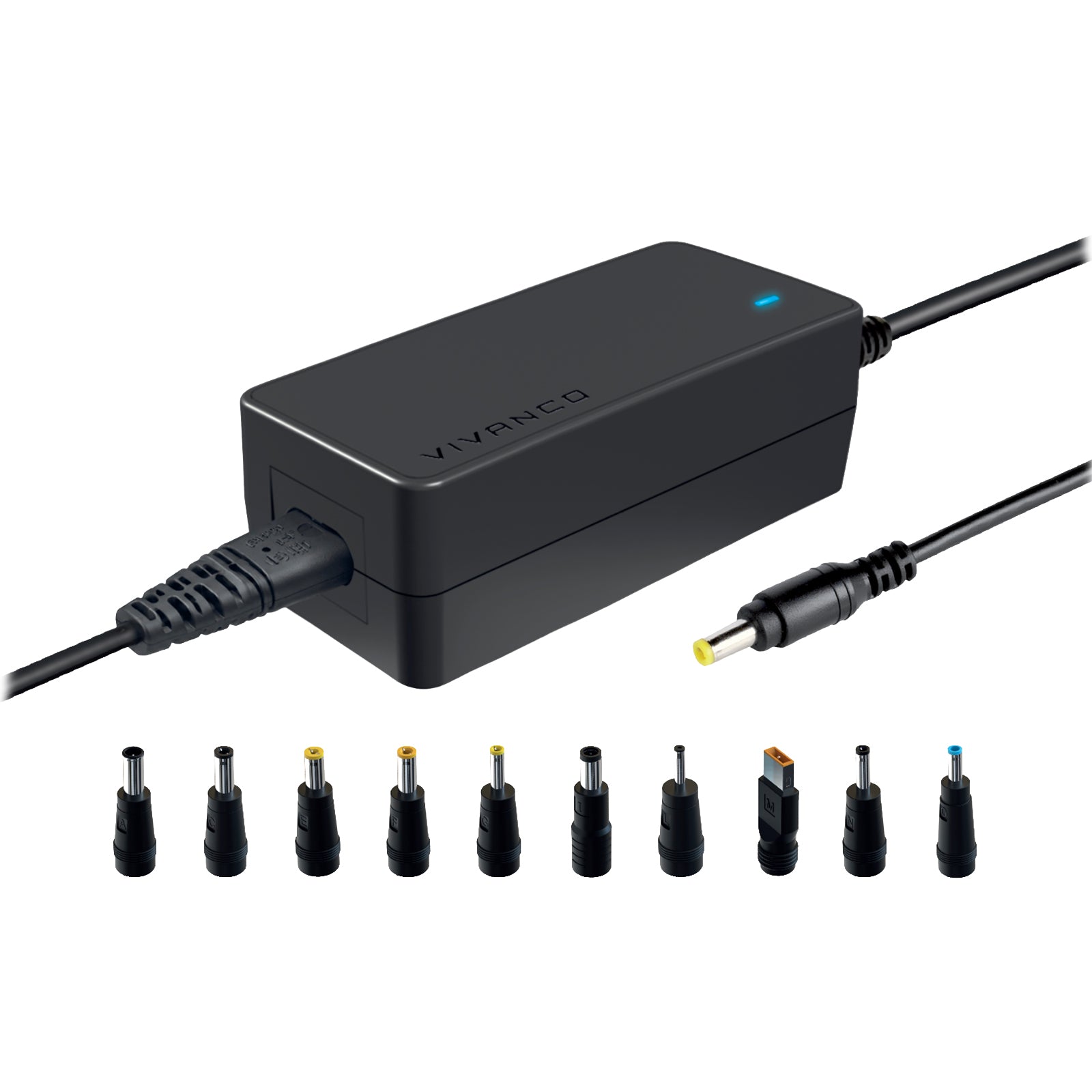 Alimentatore universale con switch per notebook e netbook, 45 Watt