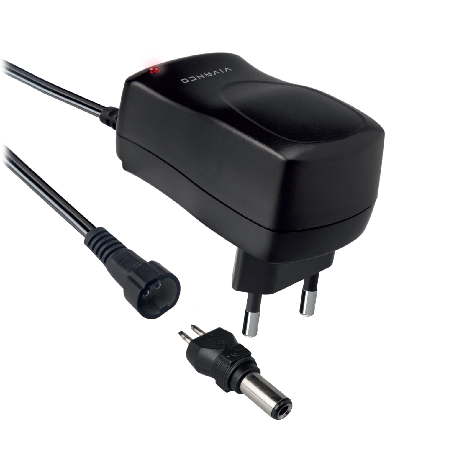 Alimentatore universale, spina EU AC/DC 3-12V, 6in1, nero