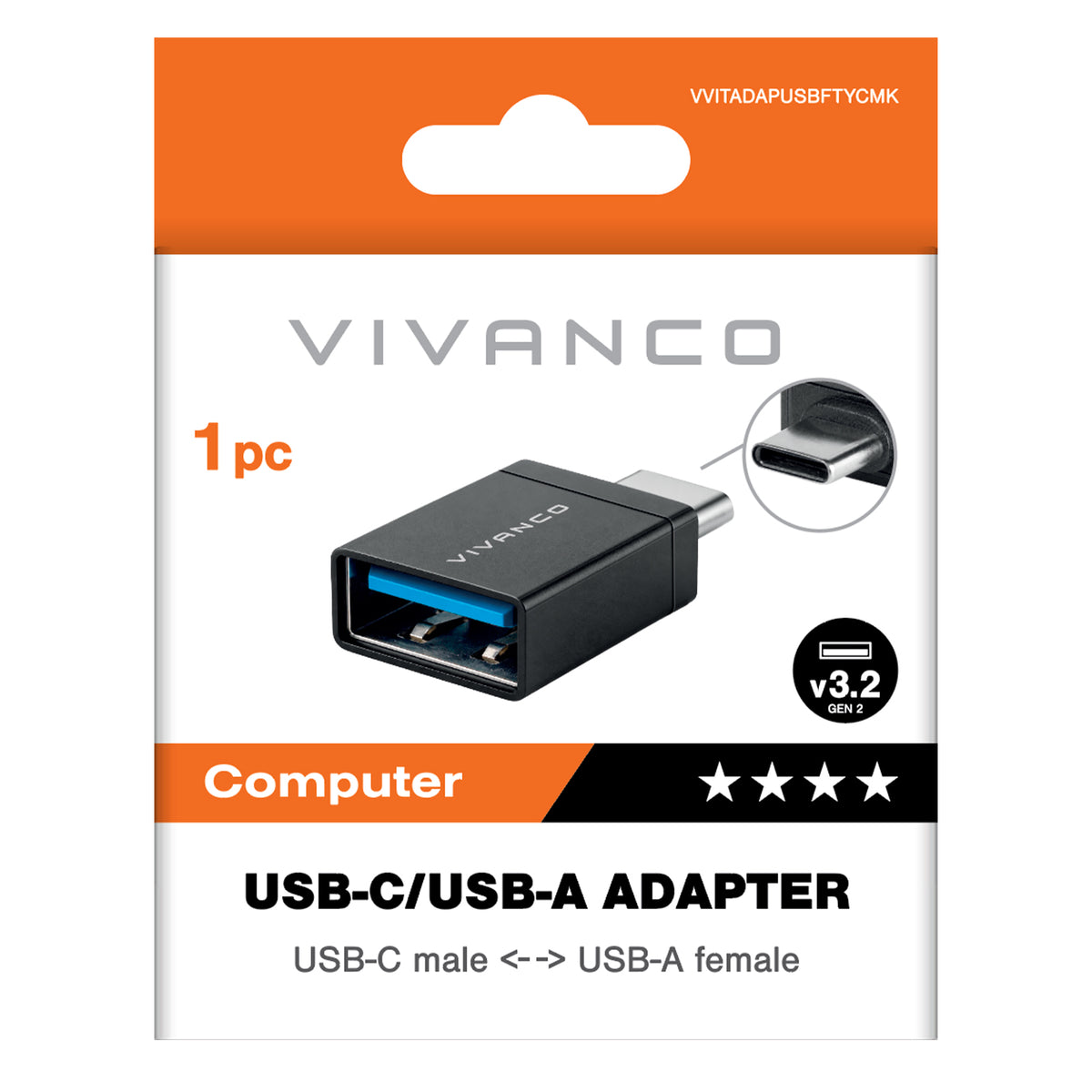 USB 3.1 Gen. 1 USB-C to USB-A adapter
