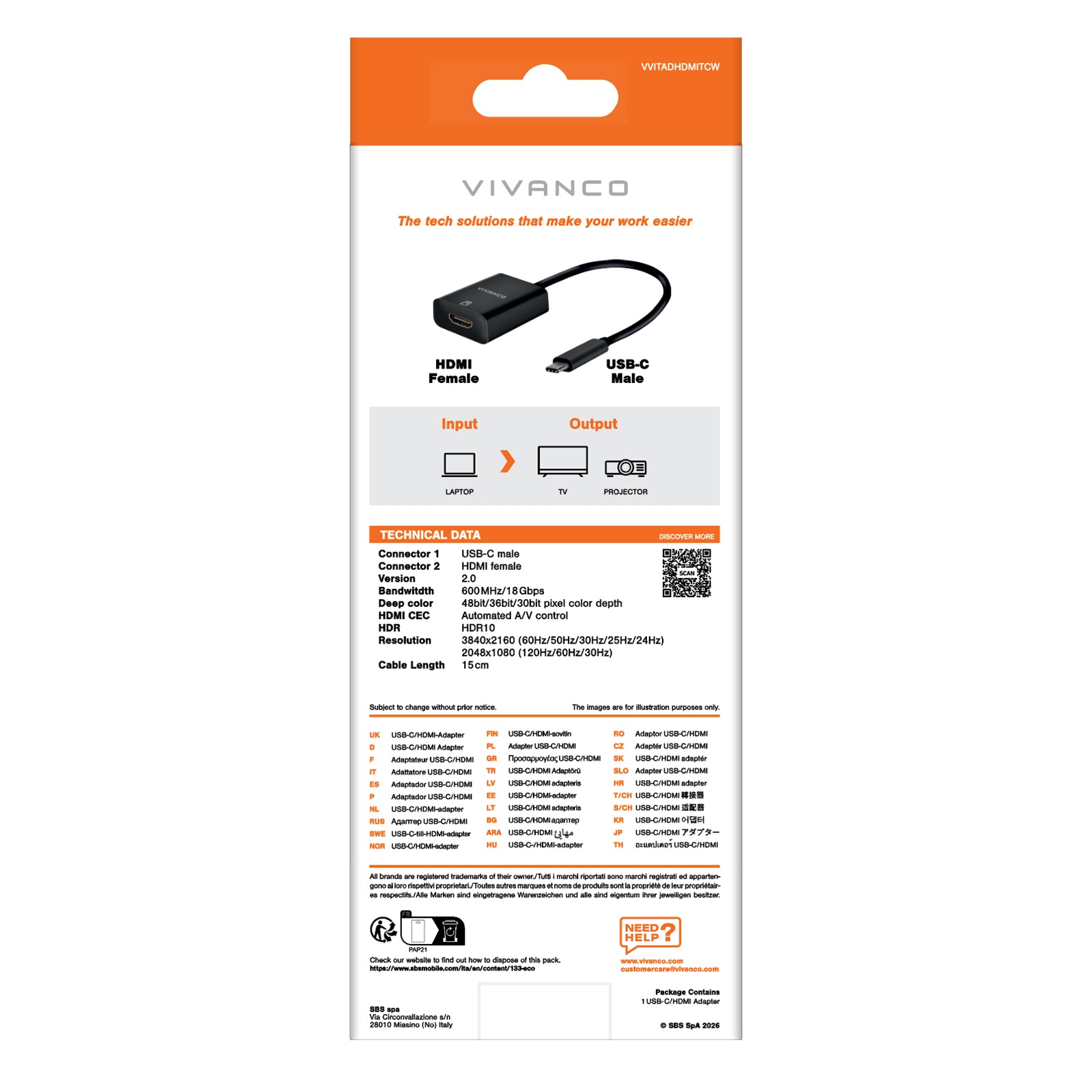 Adaptador USB tipo C a HDMI