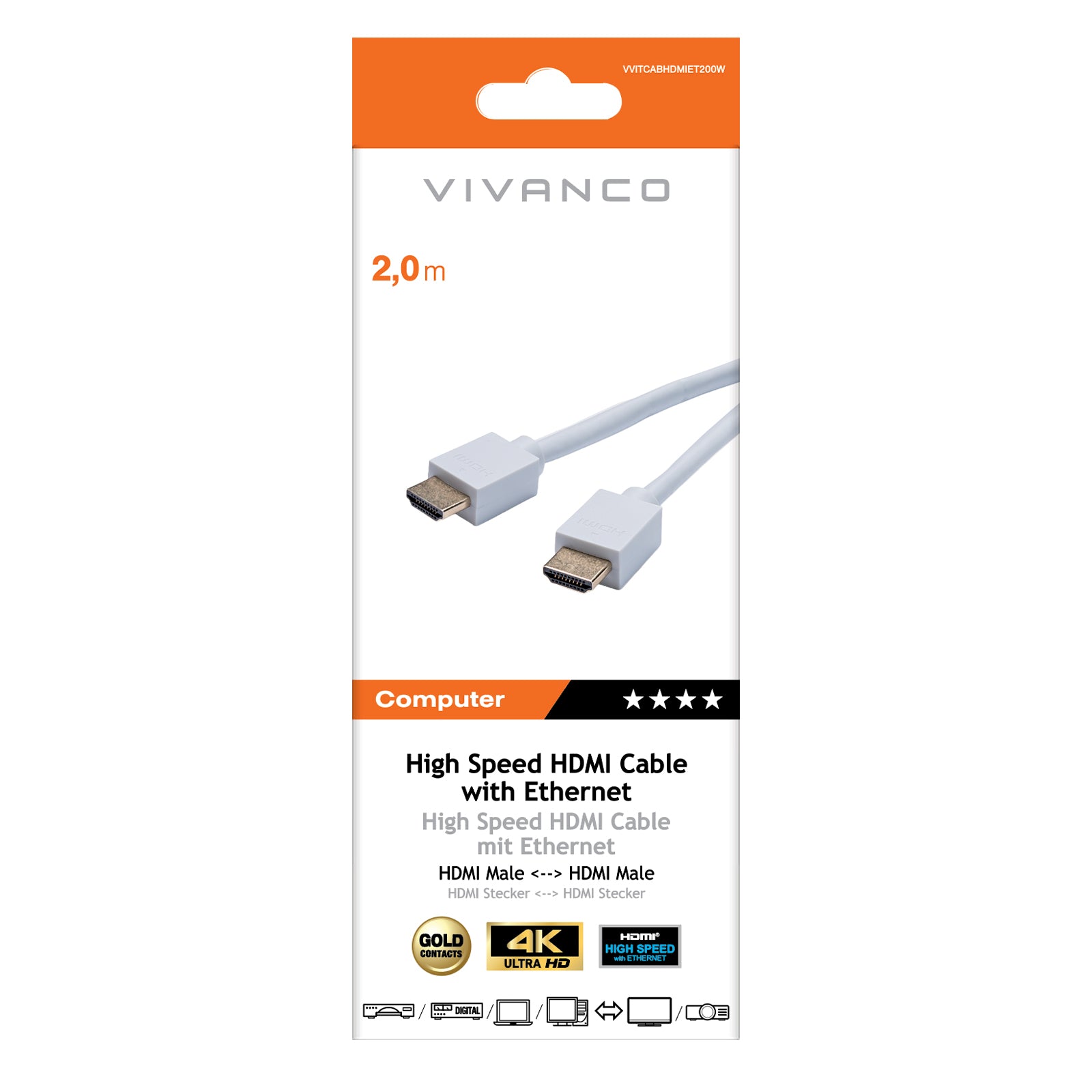 Cavo HDMI ad alta velocità con Ethernet