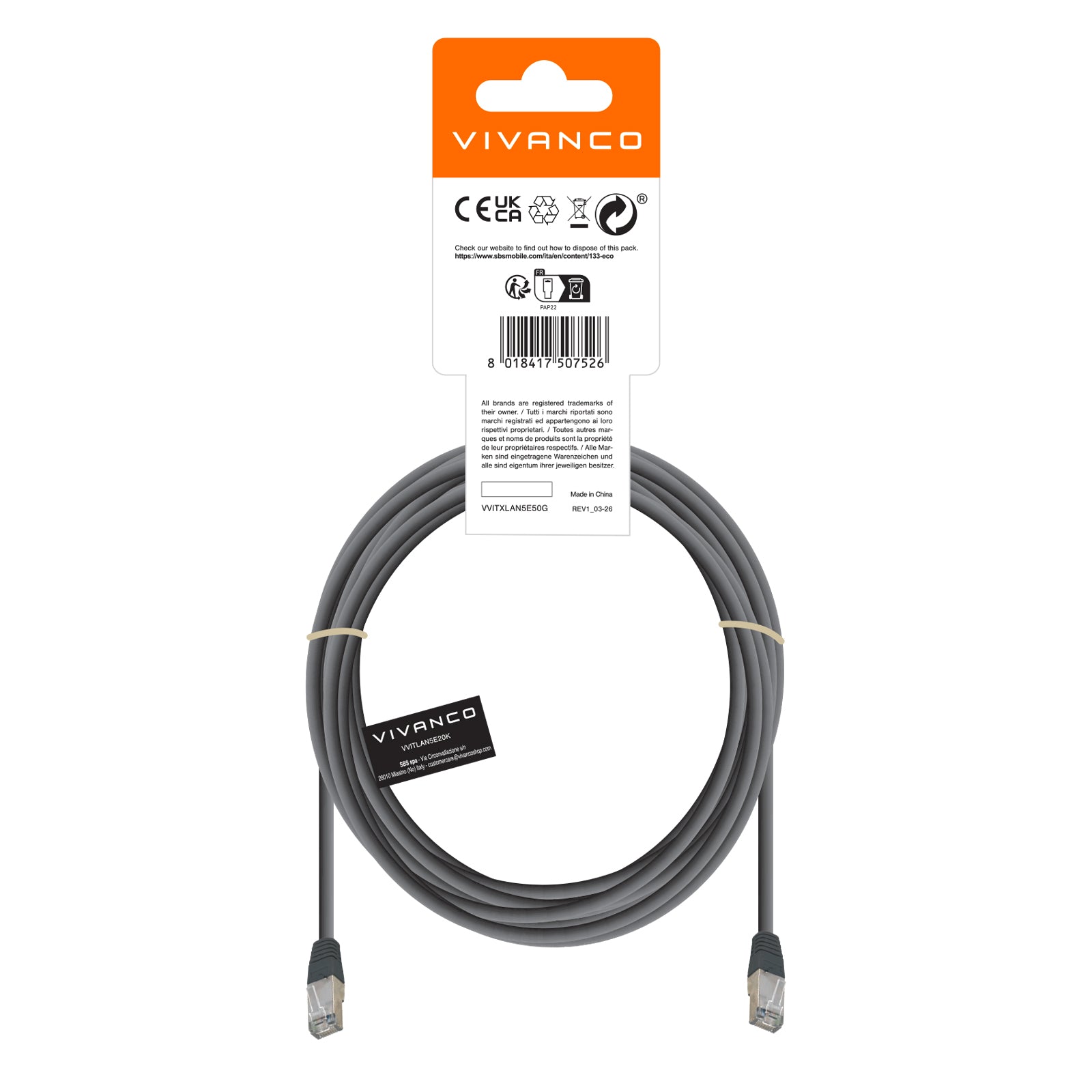 Cavo di rete cat 5e