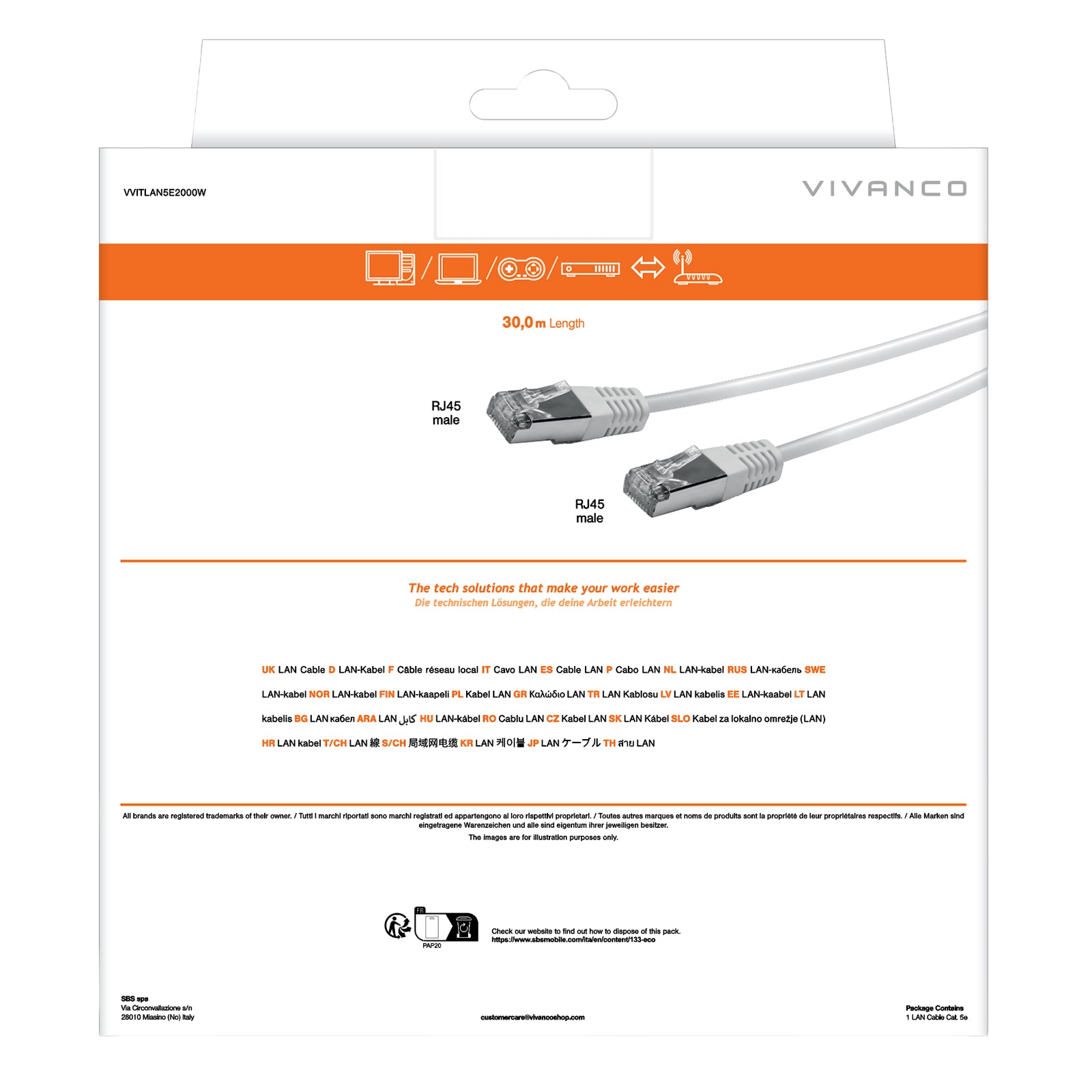 Cavo di rete cat 5e