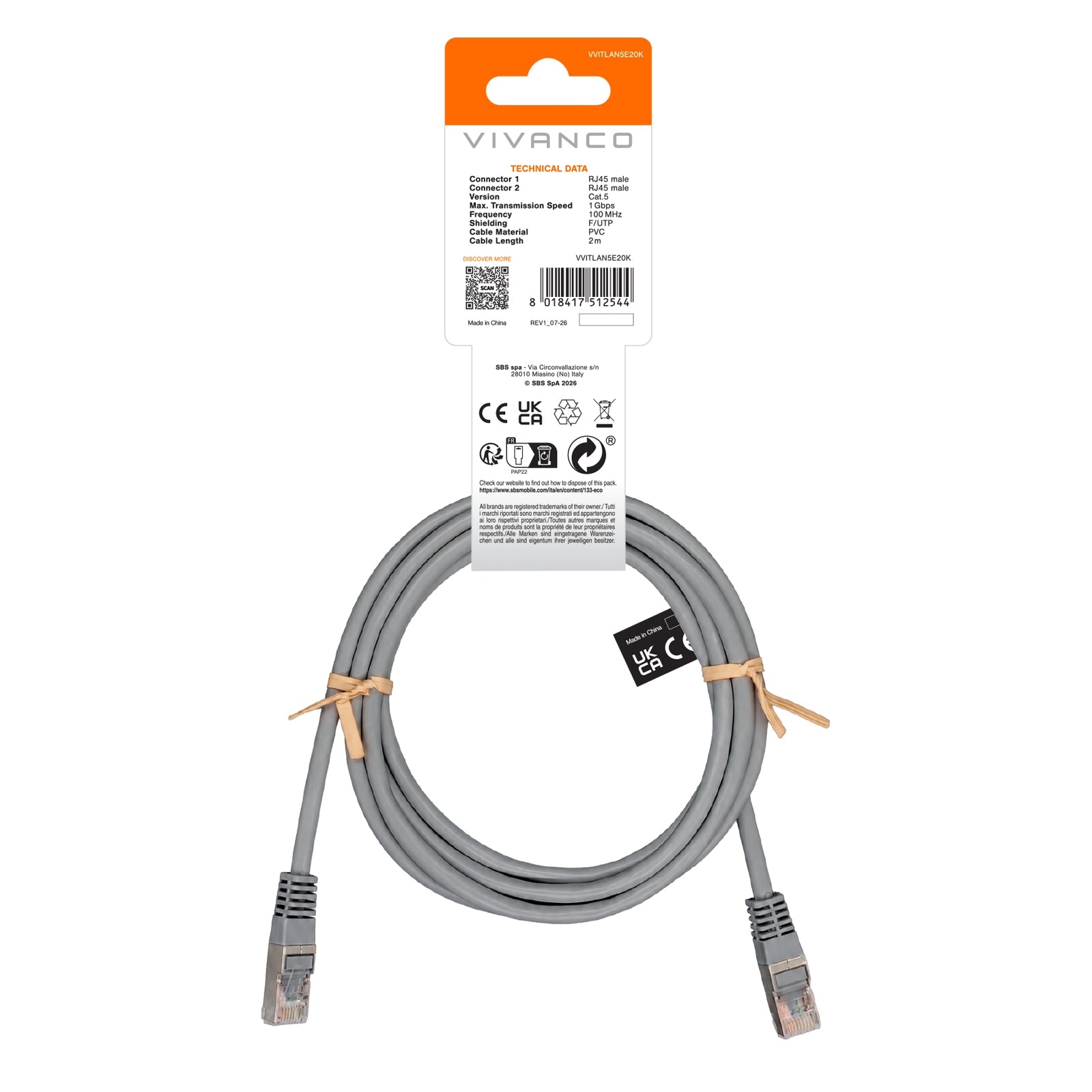 Câble réseau Cat 5e