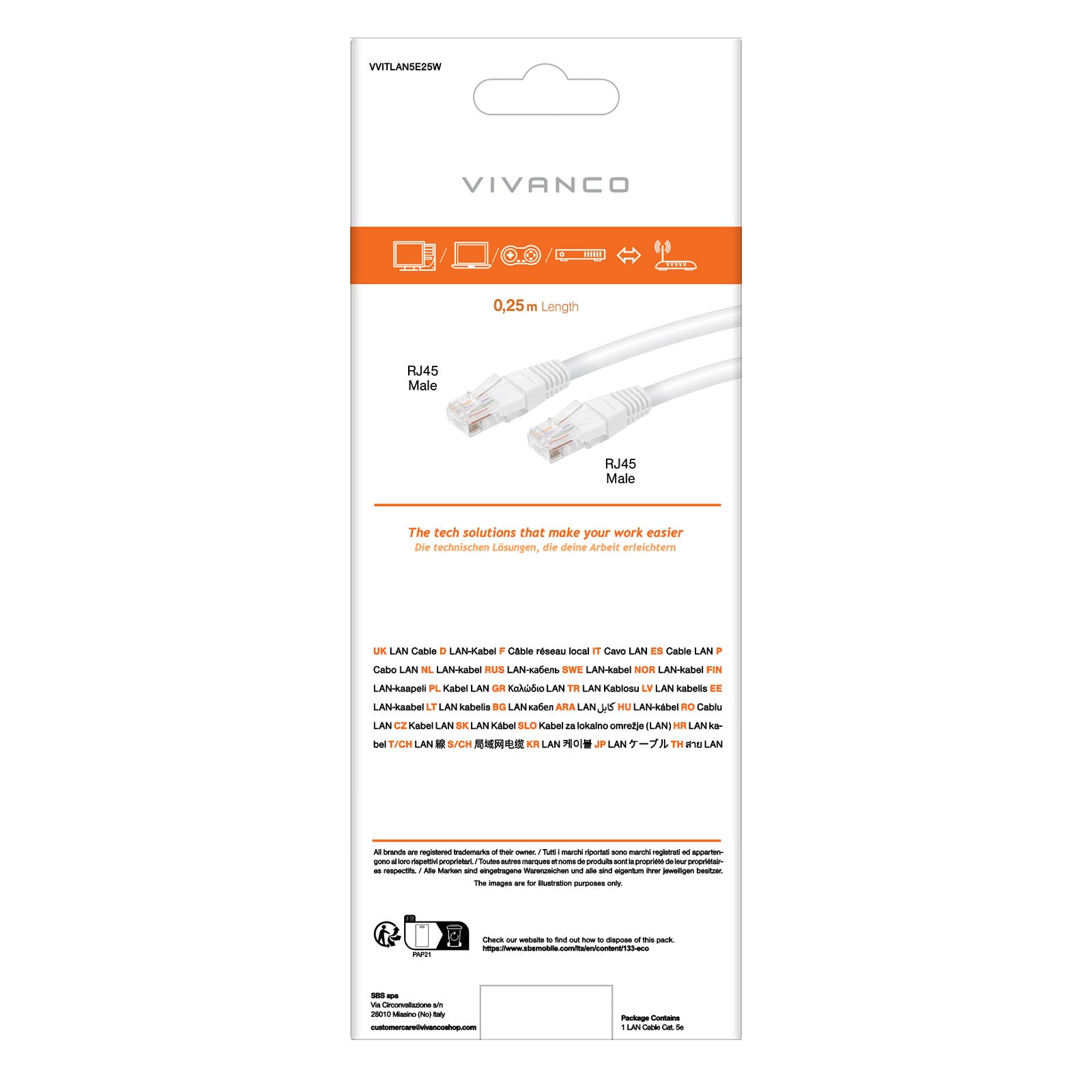 Cavo di rete cat 5e
