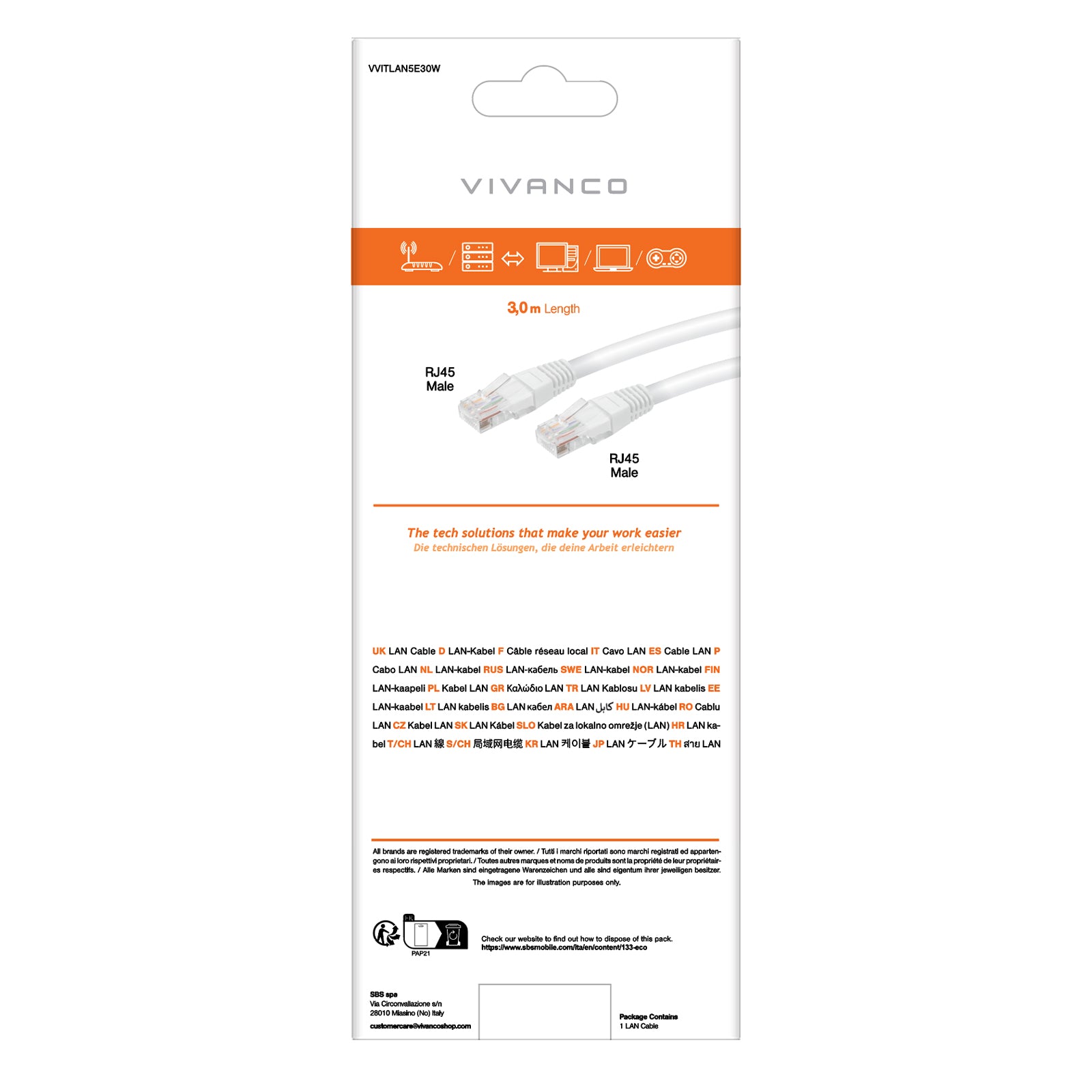 Cavo di rete cat 5e