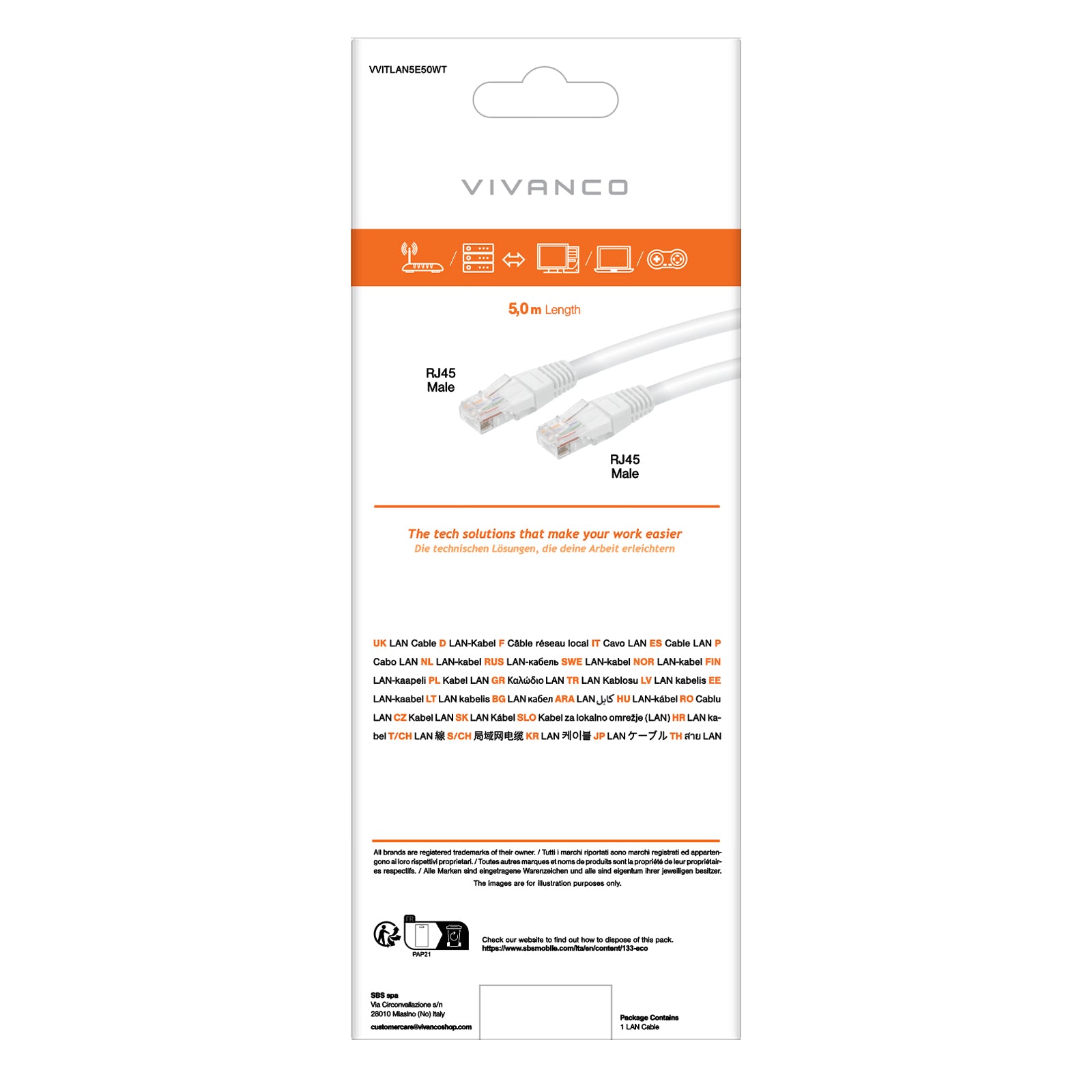 Cavo di rete cat 5e