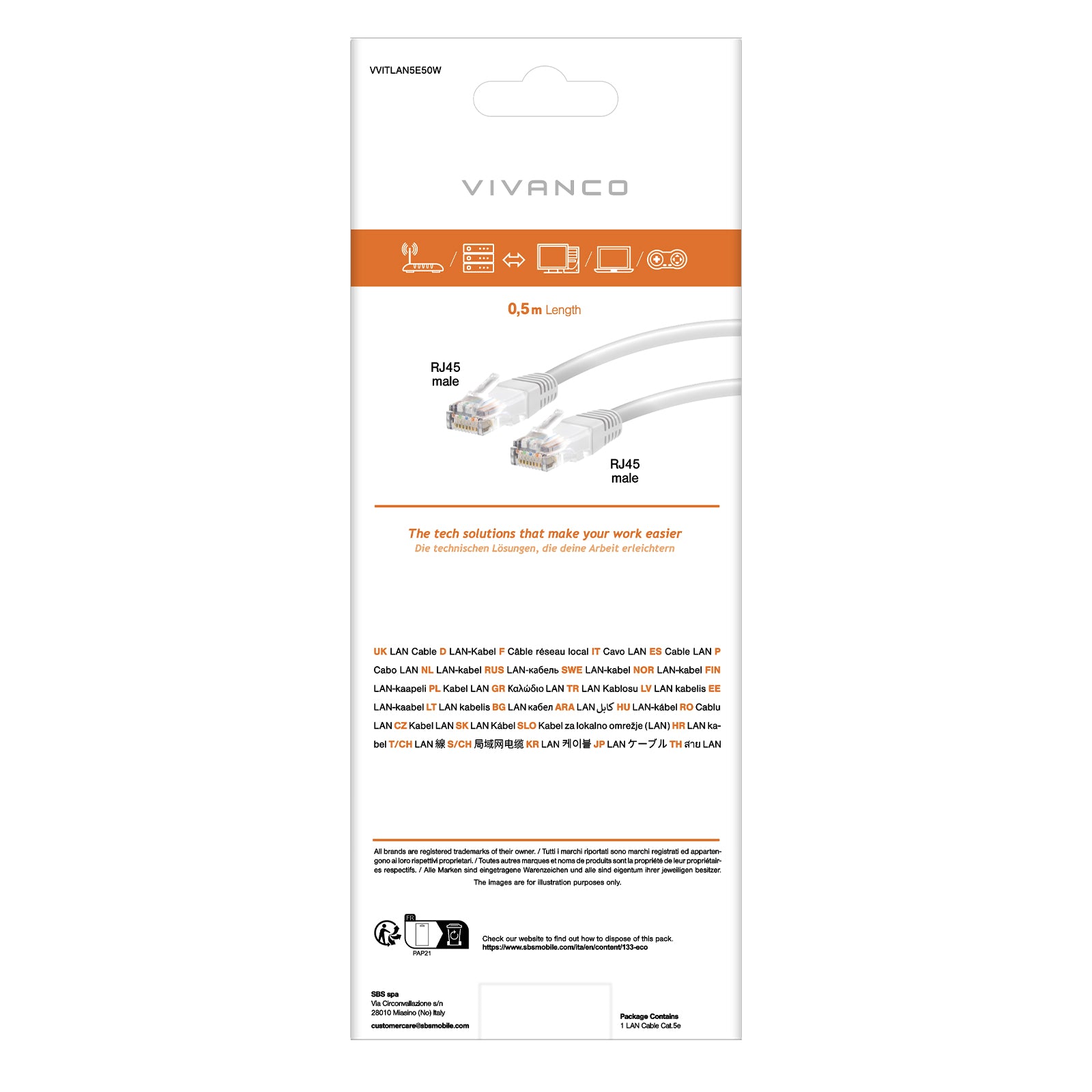 Cavo di rete cat 5e