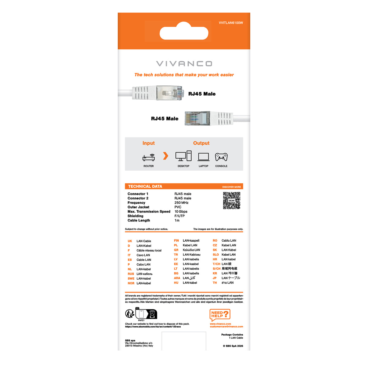 Cat 6 network cable