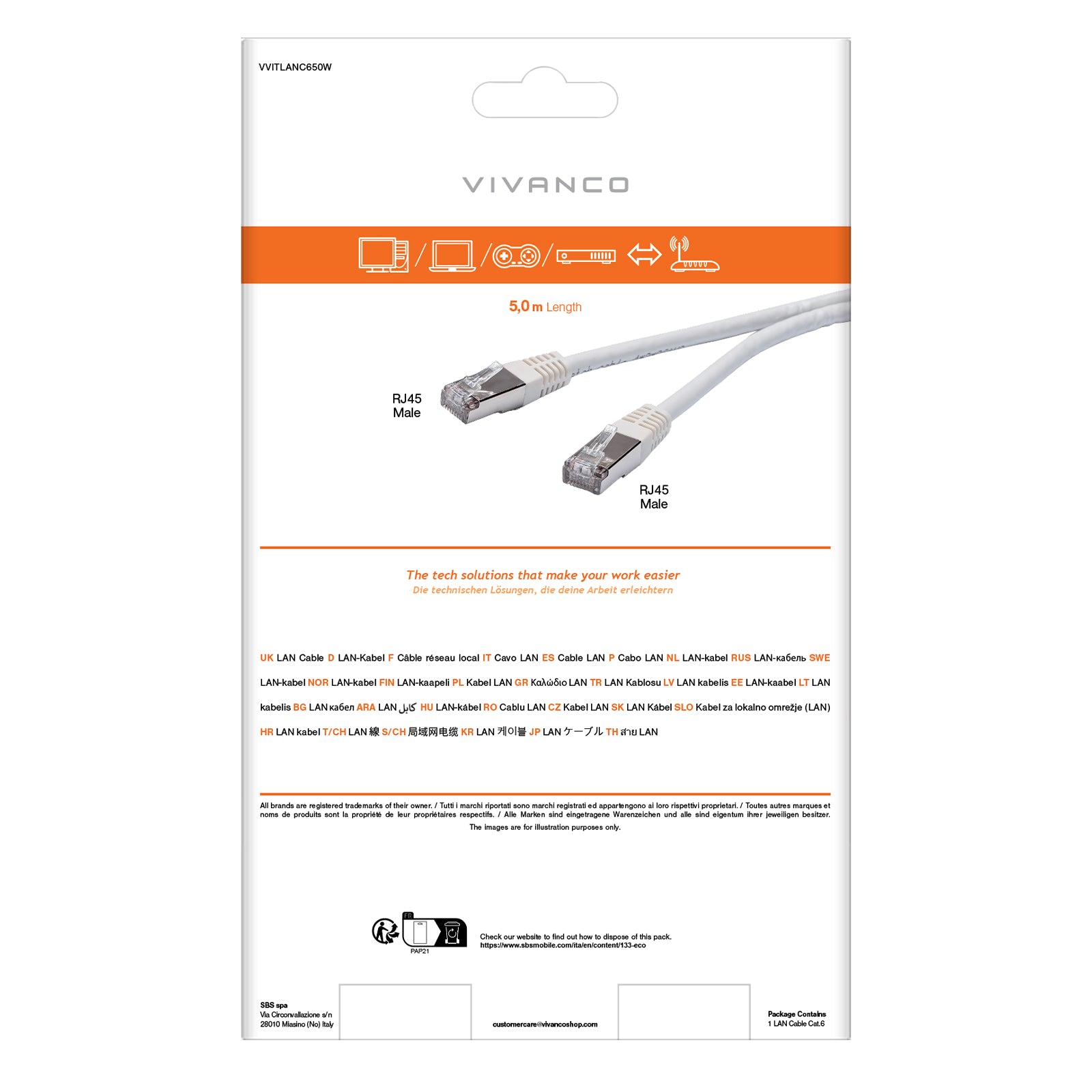 Cavo di rete cat 6